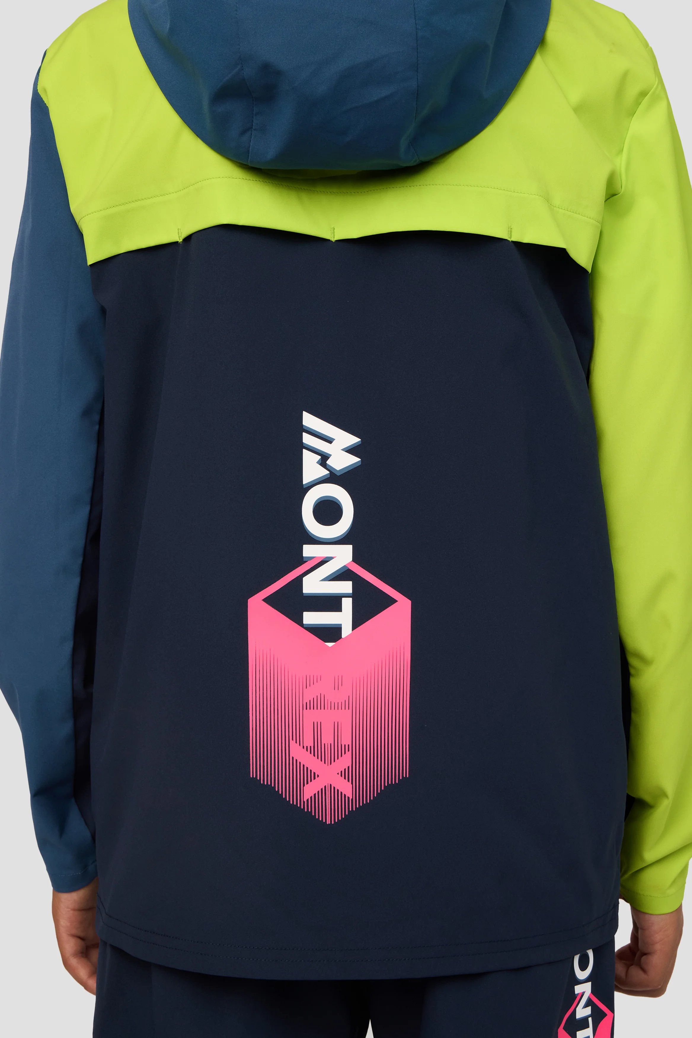 Boys MTX Run Jacket - Midnight Blue/Naval/Hazard - Image 7