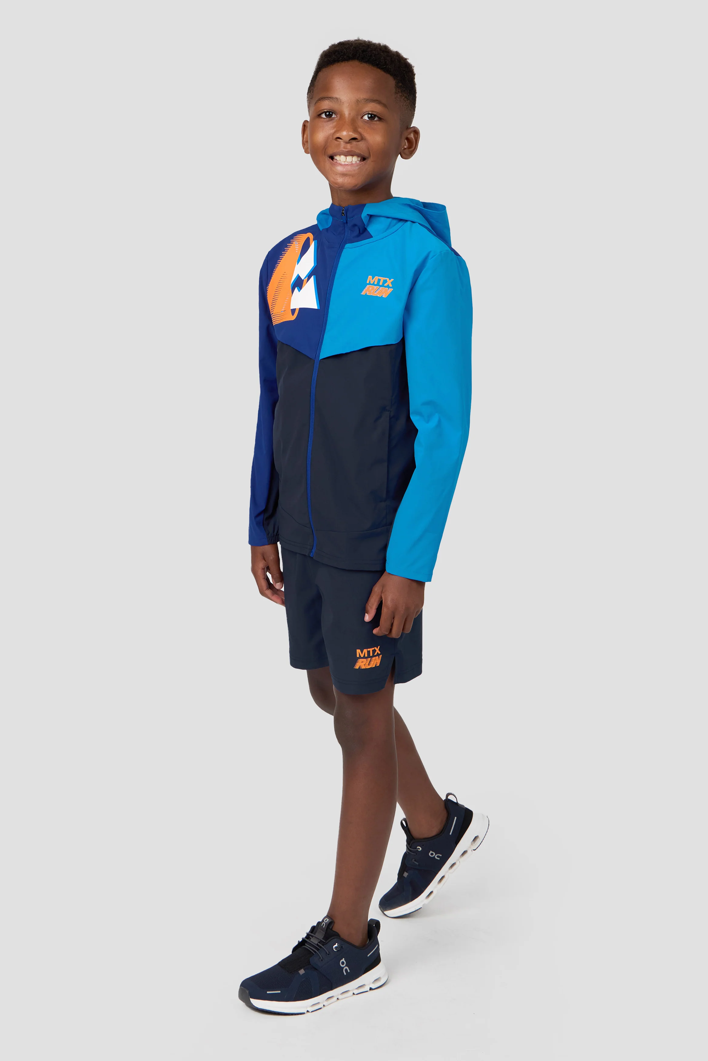 Boys MTX Run Jacket - Midnight Blue/Idaho Blue/Marine Blue - Image 3