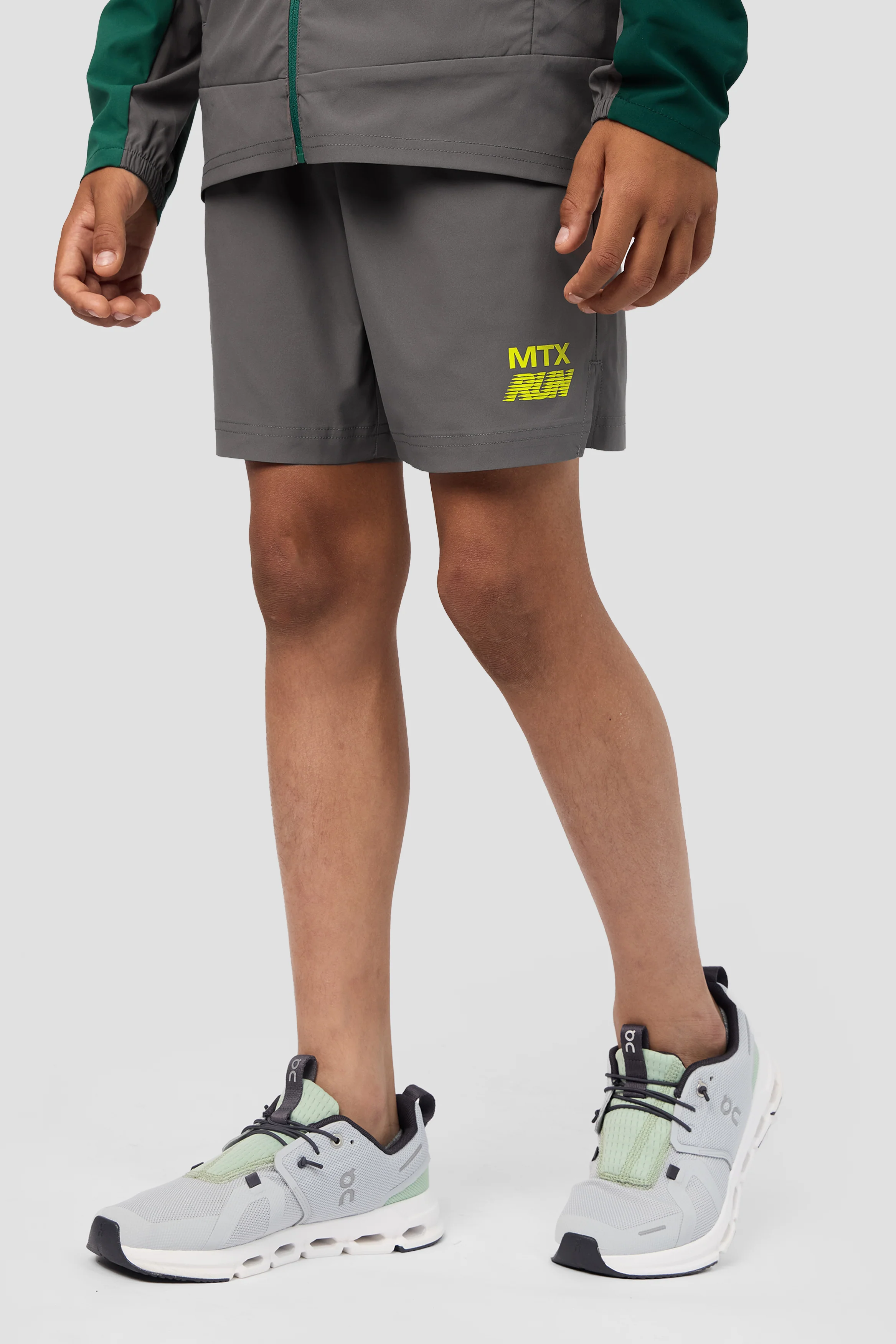 Boys MTX Run Short - Cement Grey
