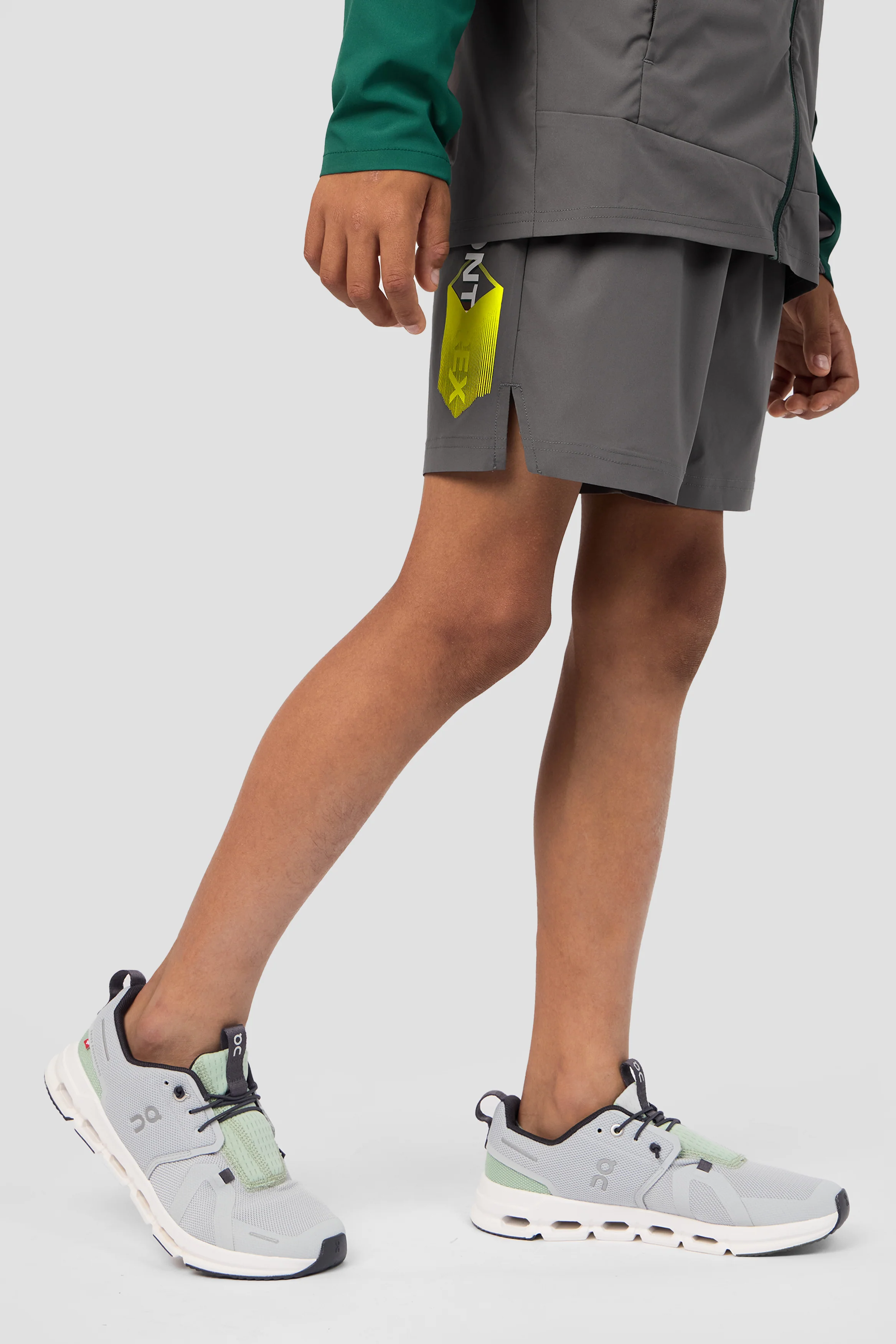 Boys MTX Run Short - Cement Grey - Image 2