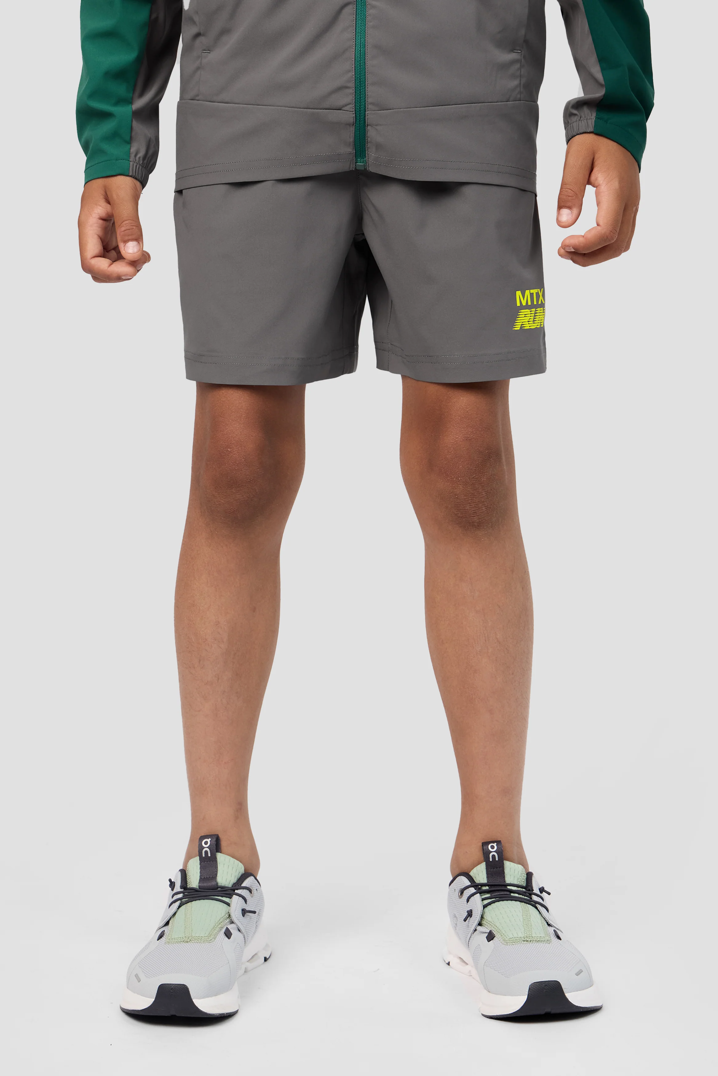 Boys MTX Run Short - Cement Grey - Image 3