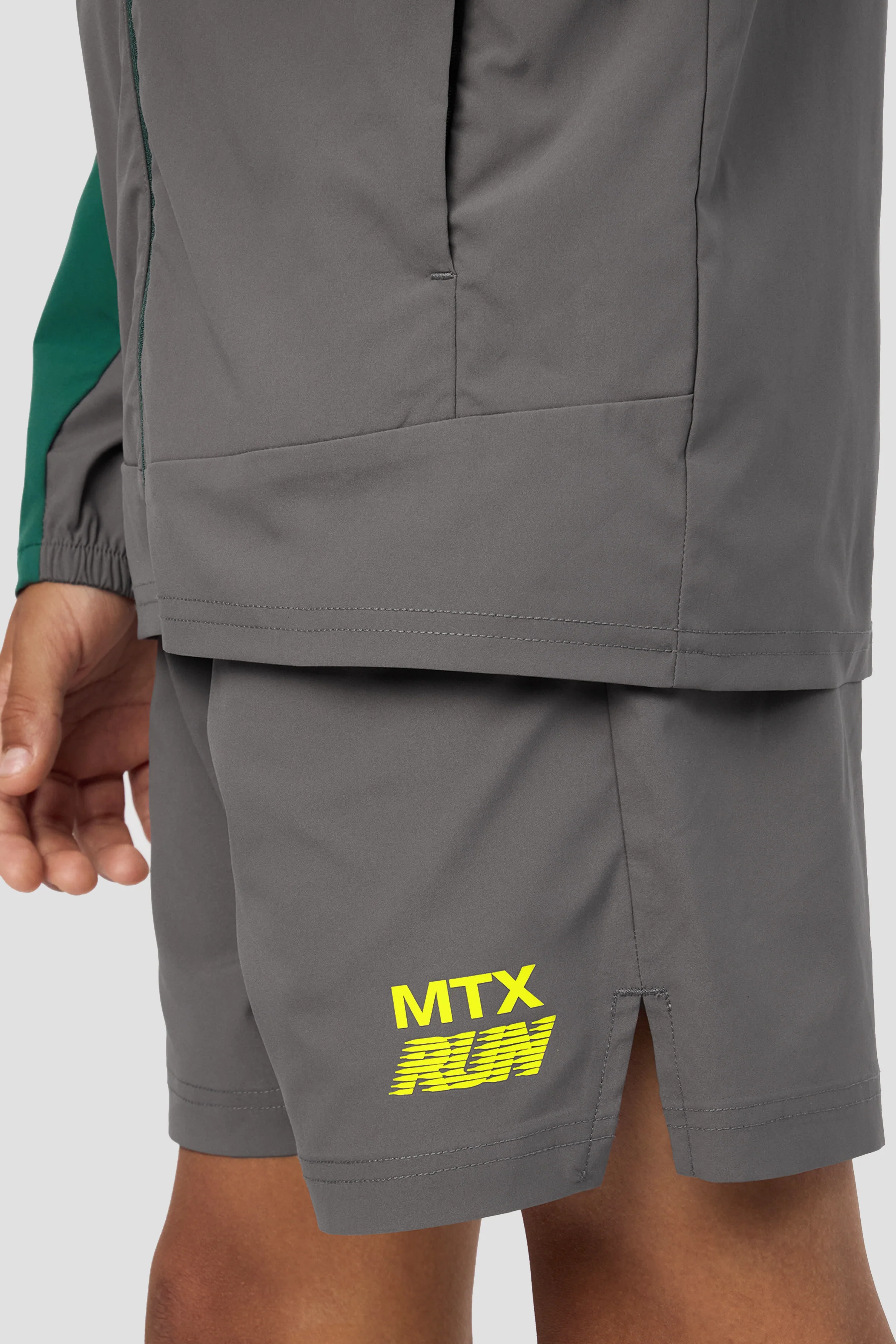 Boys MTX Run Short - Cement Grey - Image 7