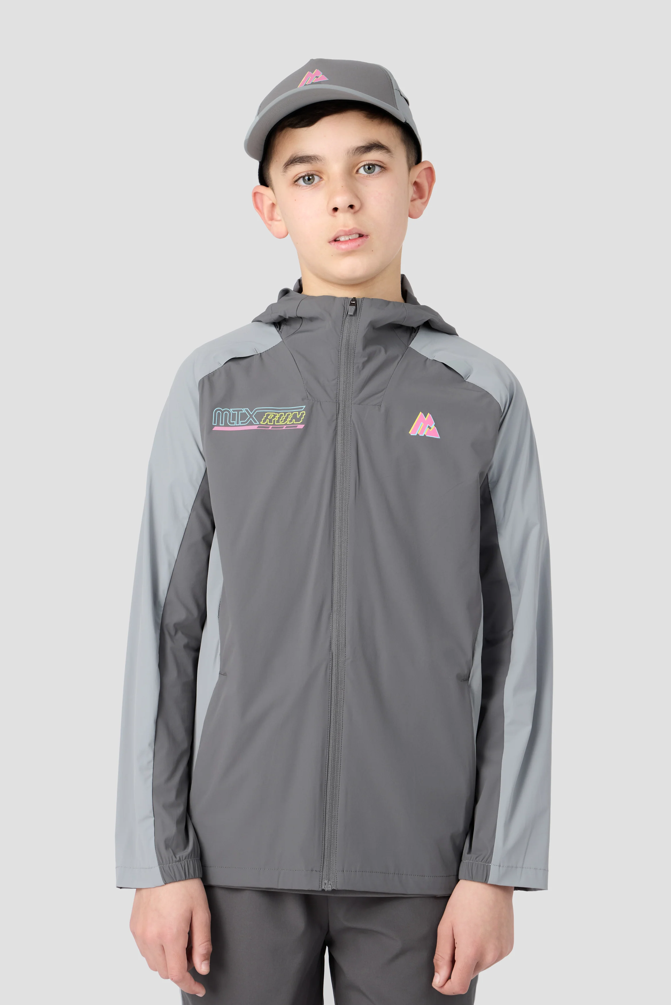 Junior MTX Run Turbo Cap - Cement Grey/Platinum Grey - Image 3