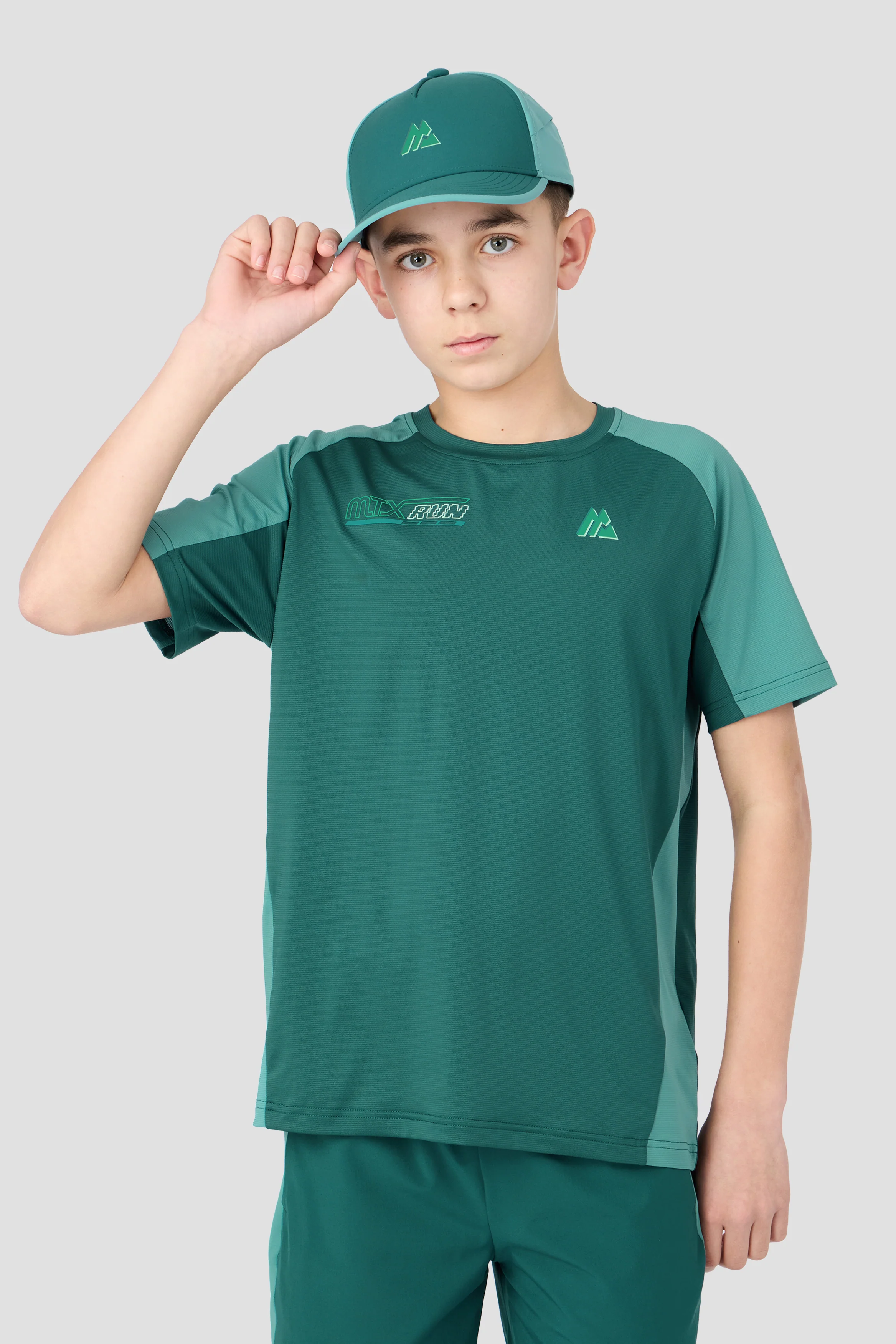 Junior MTX Run Turbo Cap - Ocean Abyss/Steel Teal - Image 3