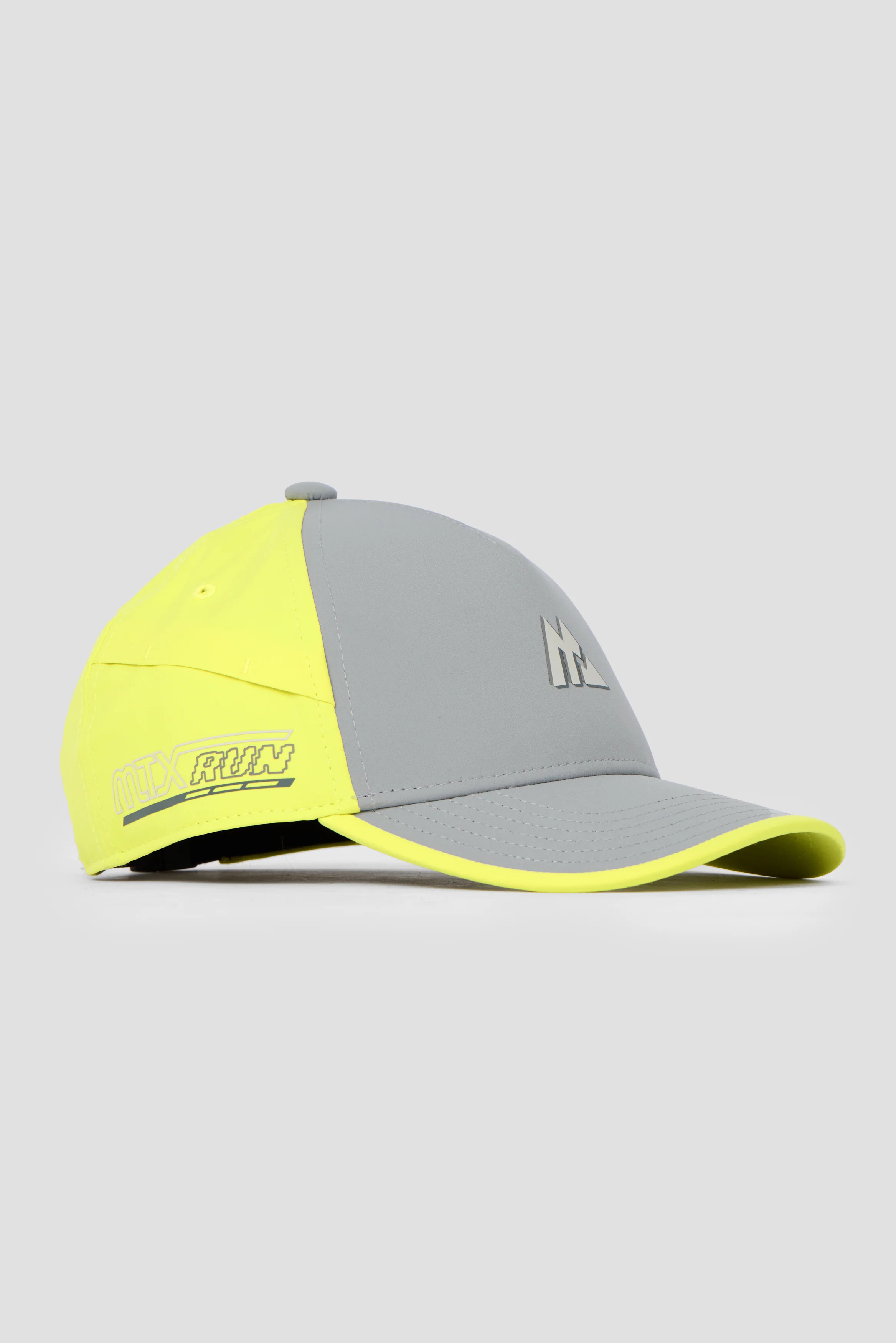 Junior MTX Run Turbo Cap - Platinum Grey/Electric Lime - Image 3