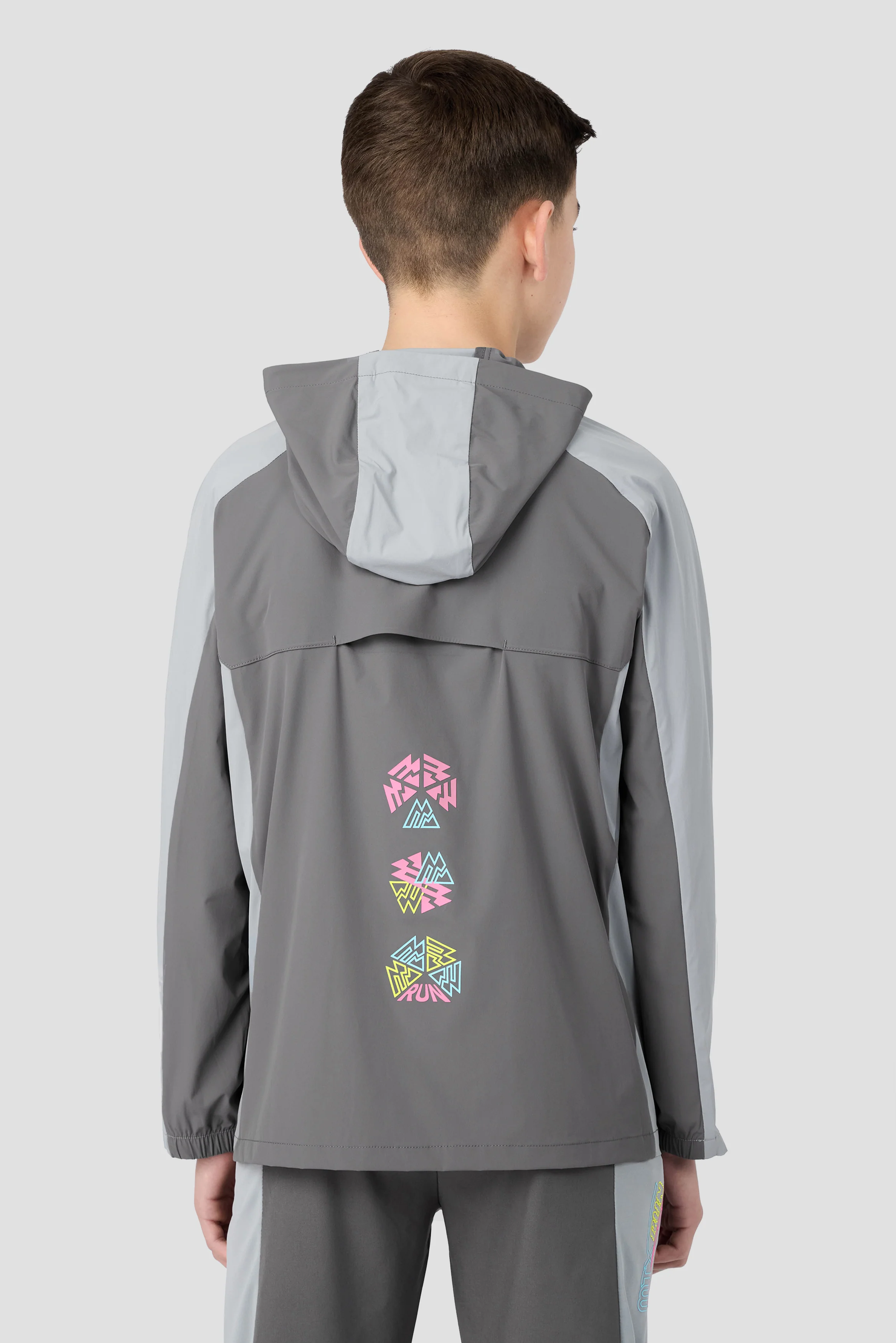 Boys MTX Run Turbo Jacket - Cement Grey/Platinum Grey - Image 2