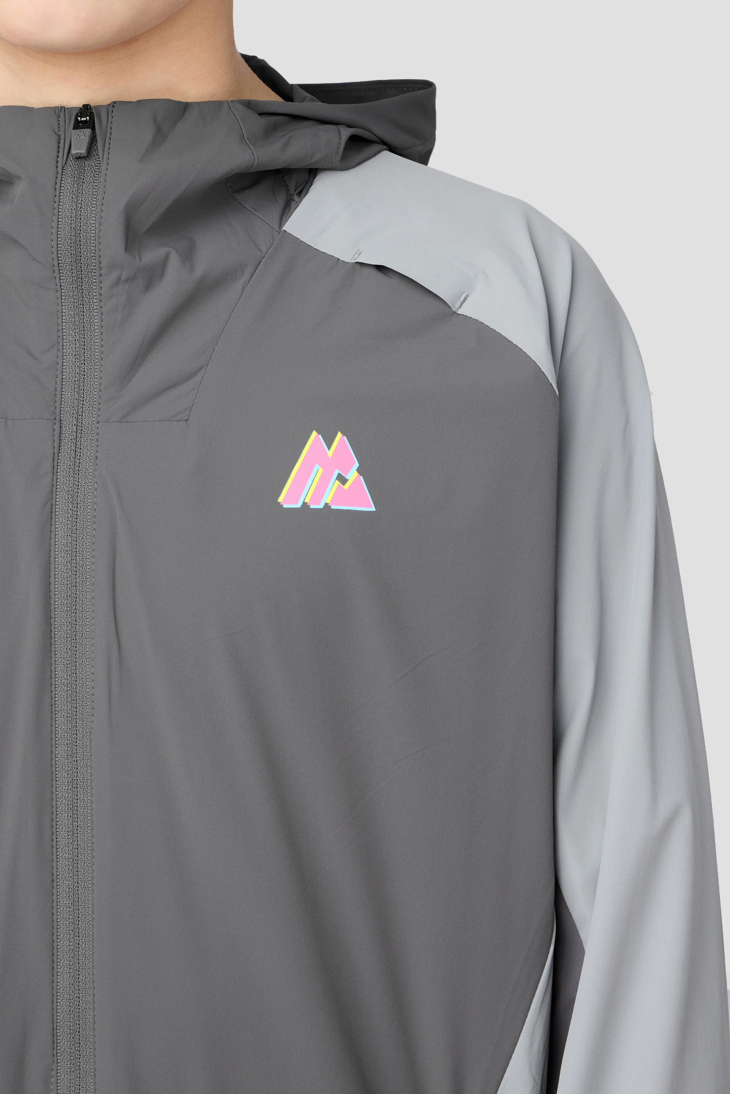 Boys MTX Run Turbo Jacket - Cement Grey/Platinum Grey - Image 3