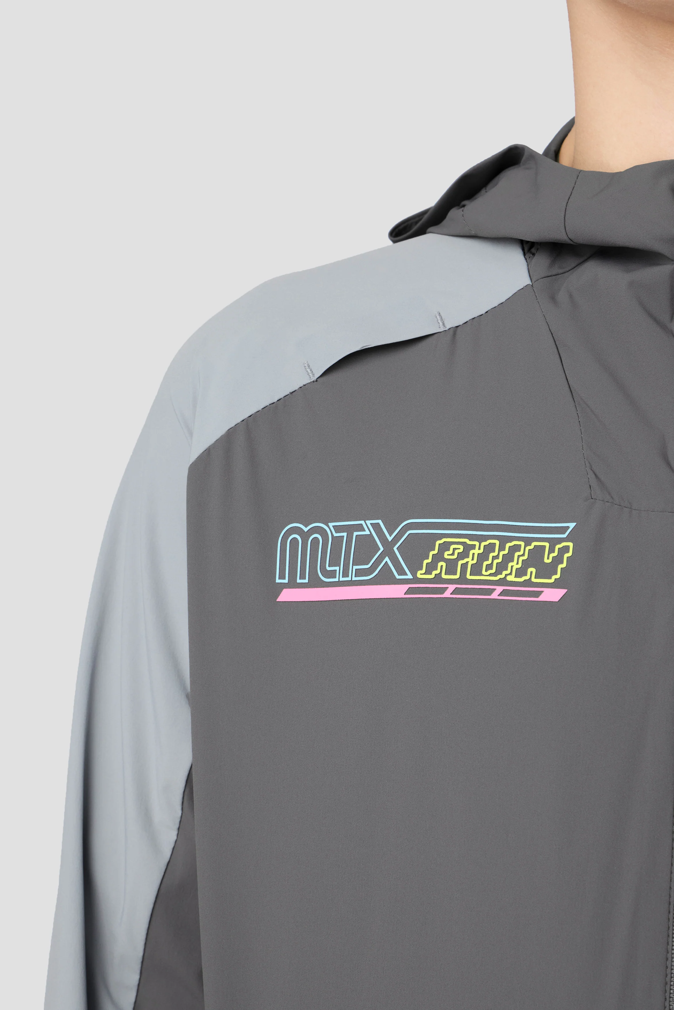 Boys MTX Run Turbo Jacket - Cement Grey/Platinum Grey - Image 4