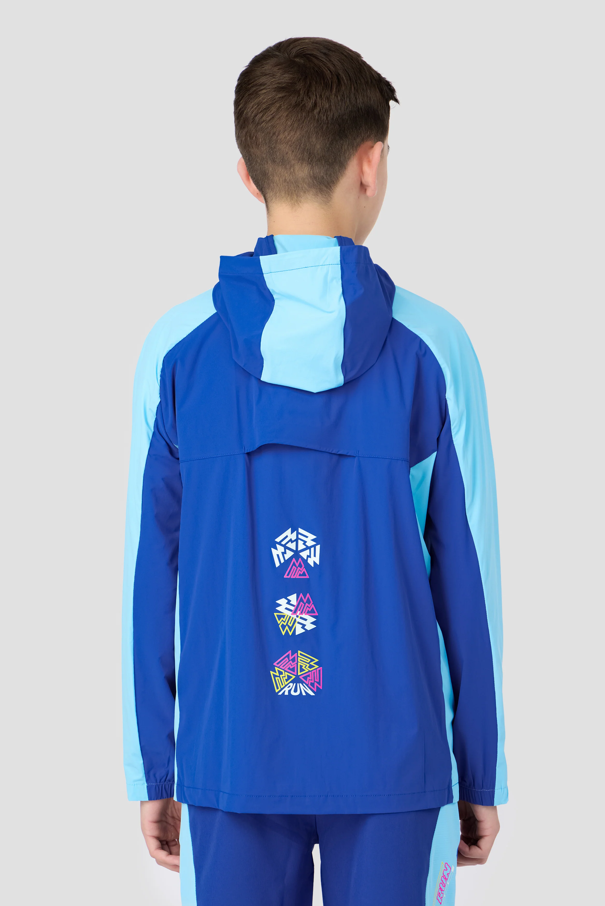 Boys MTX Run Turbo Jacket - Cobalt/Neon Sky - Image 2