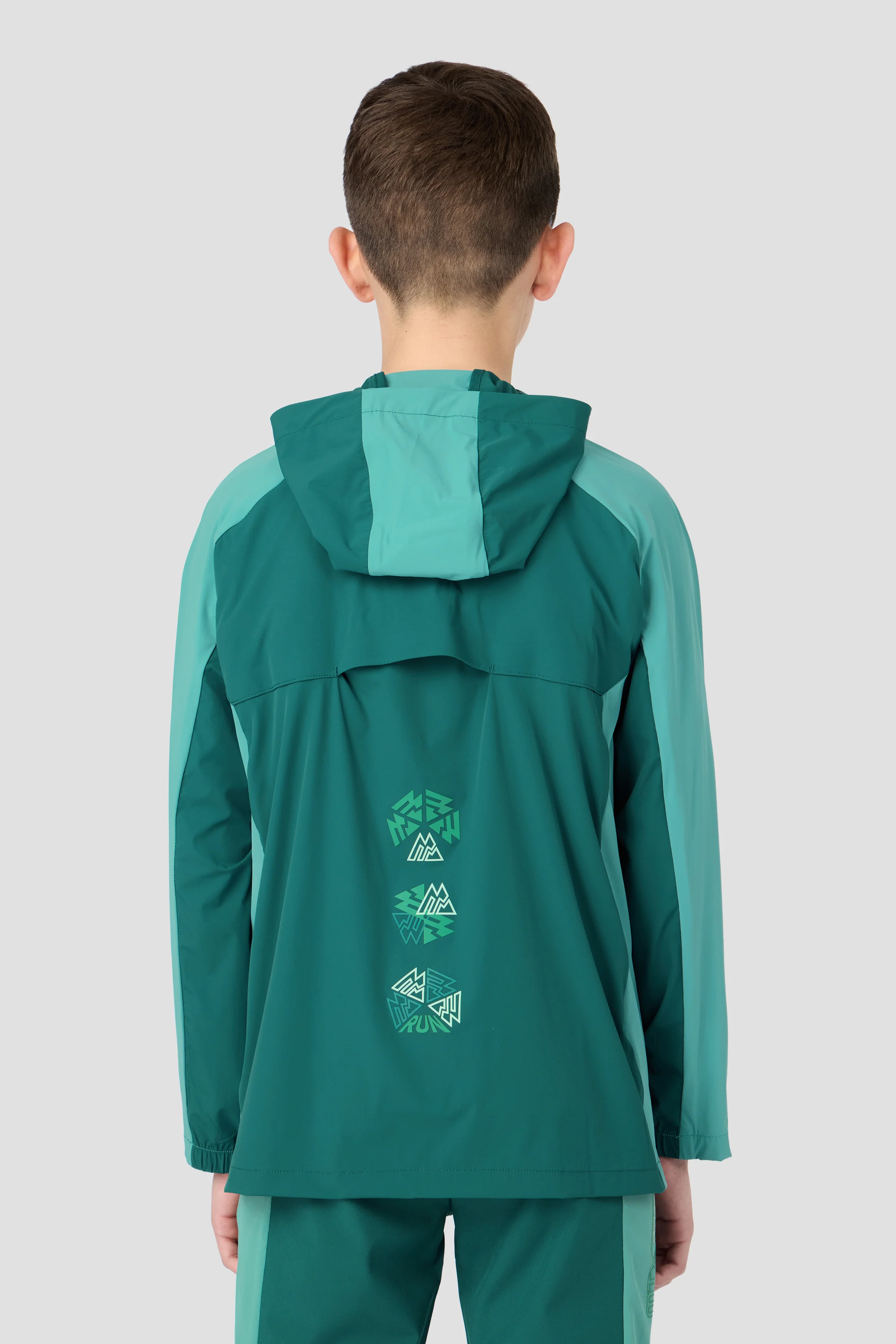 Boys MTX Run Turbo Jacket - Ocean Abyss/Steel Teal - Image 2