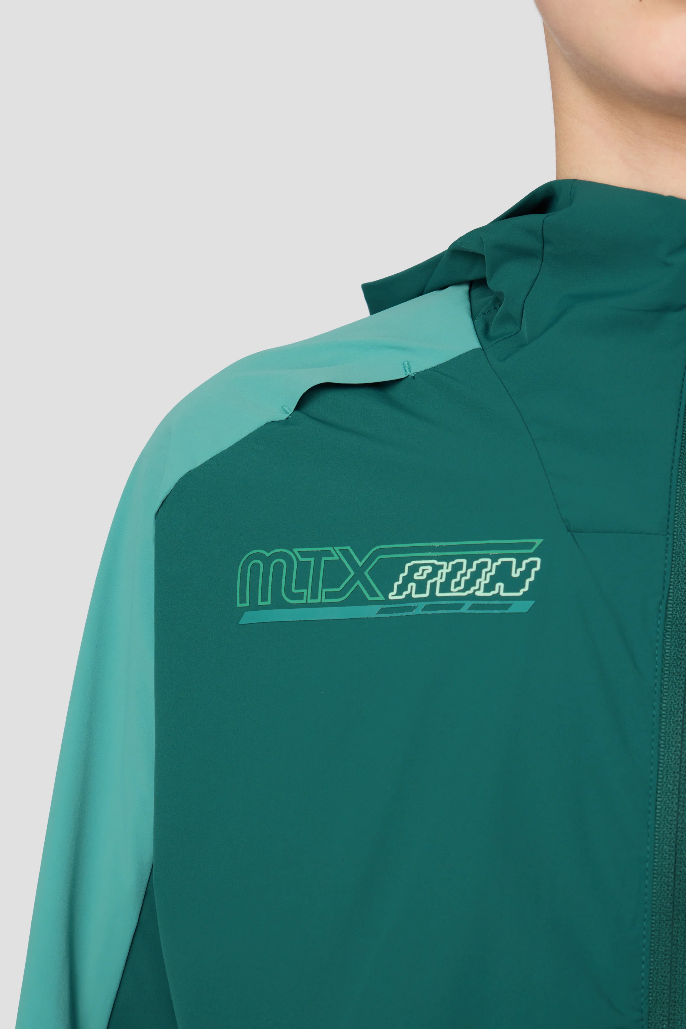 Boys MTX Run Turbo Jacket - Ocean Abyss/Steel Teal - Image 4