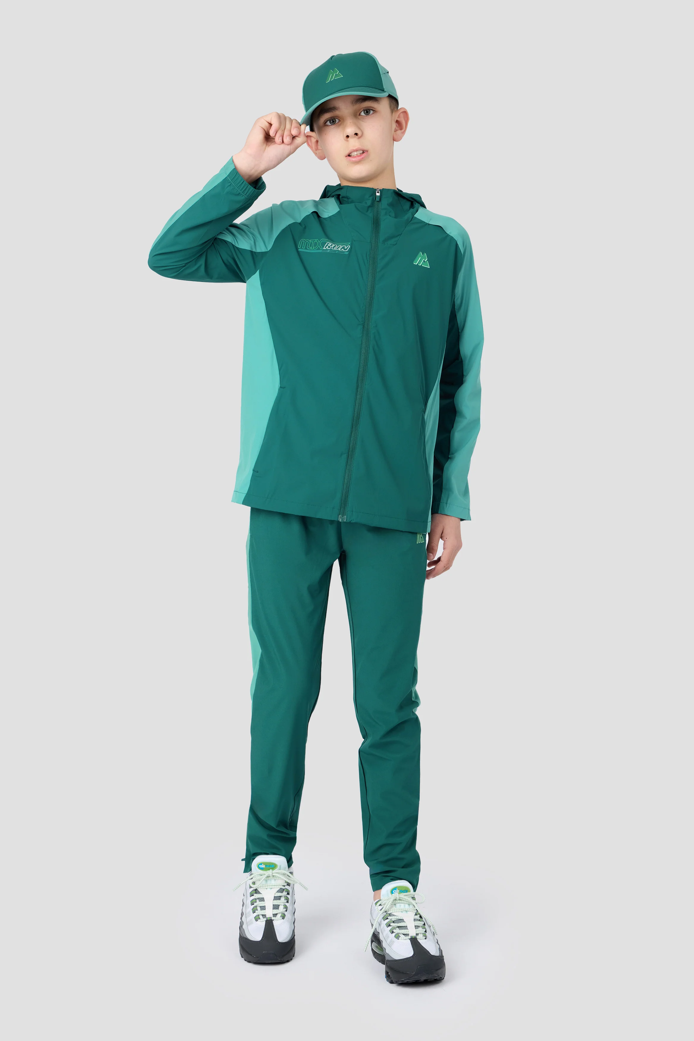 Boys MTX Run Turbo Jacket - Ocean Abyss/Steel Teal - Image 8