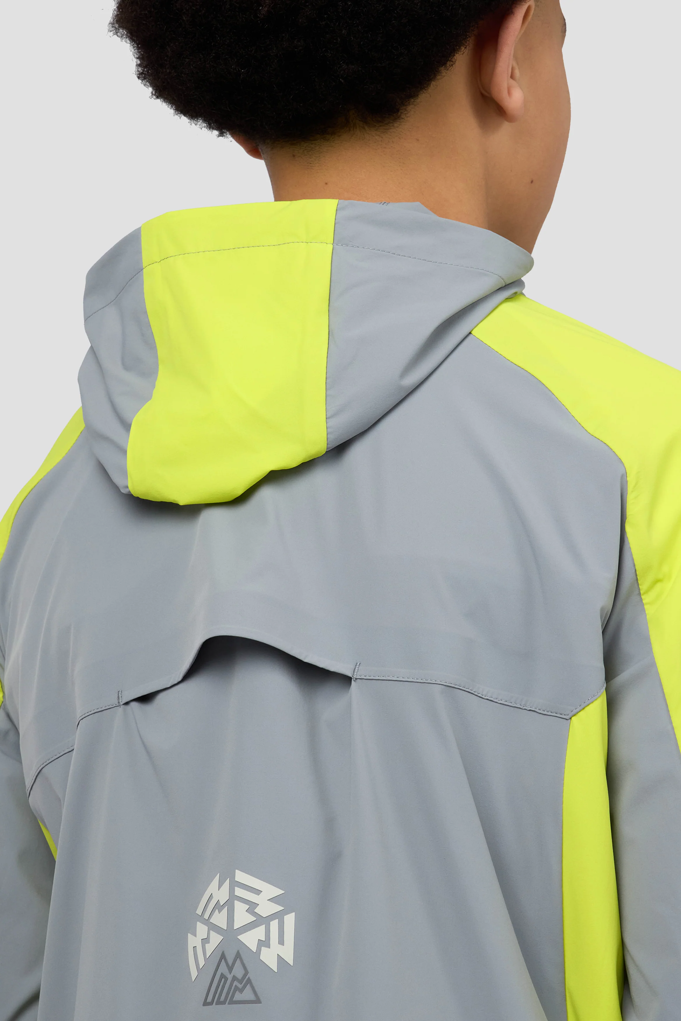 Boys MTX Run Turbo Jacket - Platinum Grey/Electric Lime - Image 7