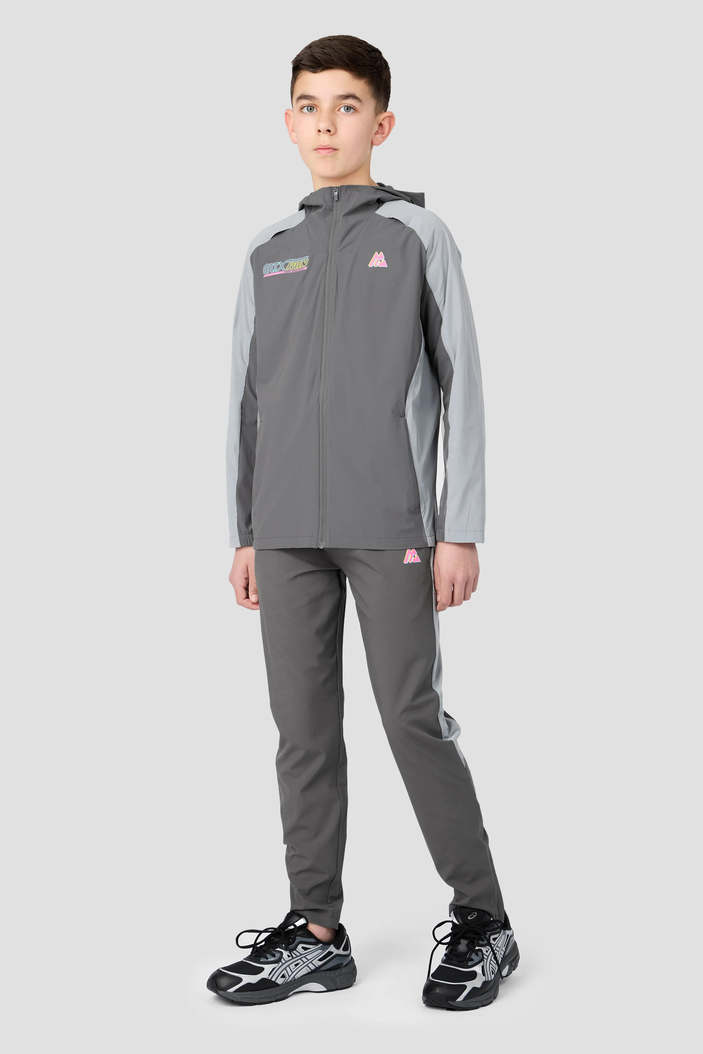 Boys MTX Run Turbo Pant - Cement Grey/Platinum Grey - Image 3