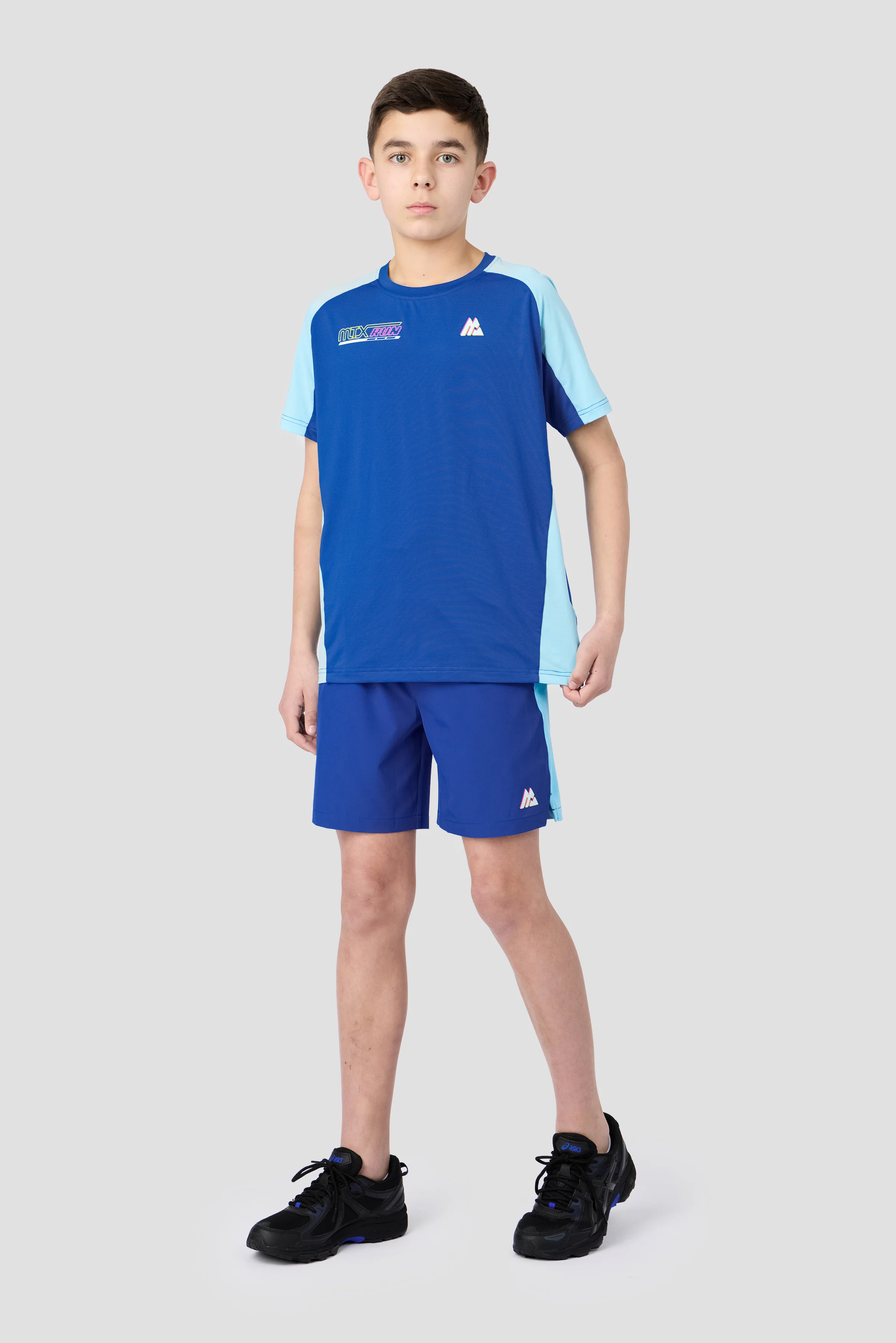 Boys MTX Run Turbo Short - Cobalt/Neon Sky - Image 3