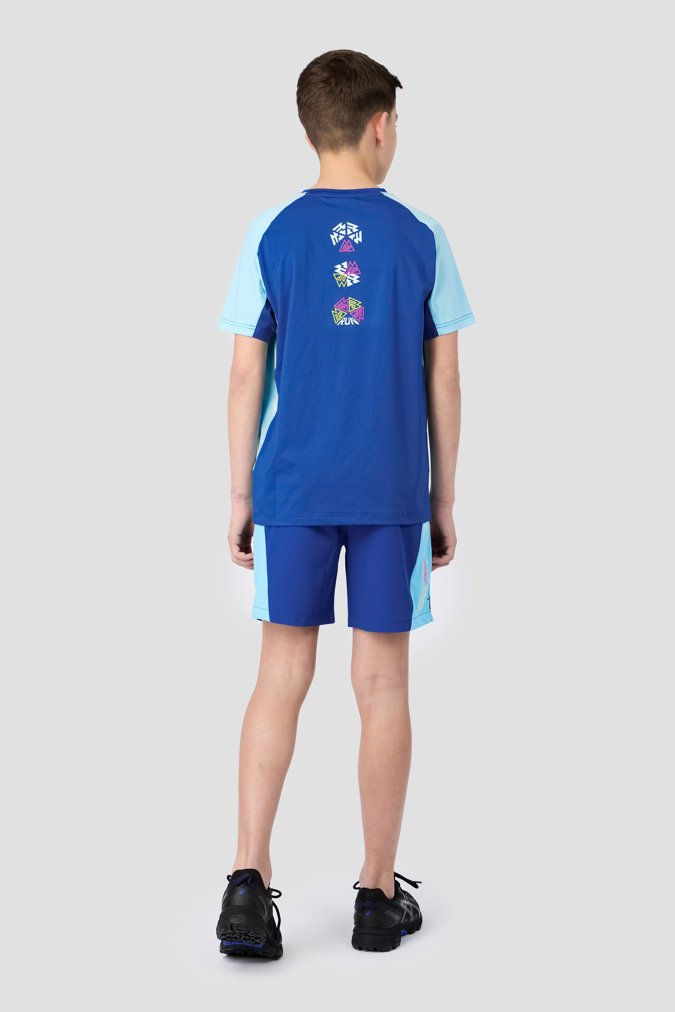 Boys MTX Run Turbo Short - Cobalt/Neon Sky - Image 4