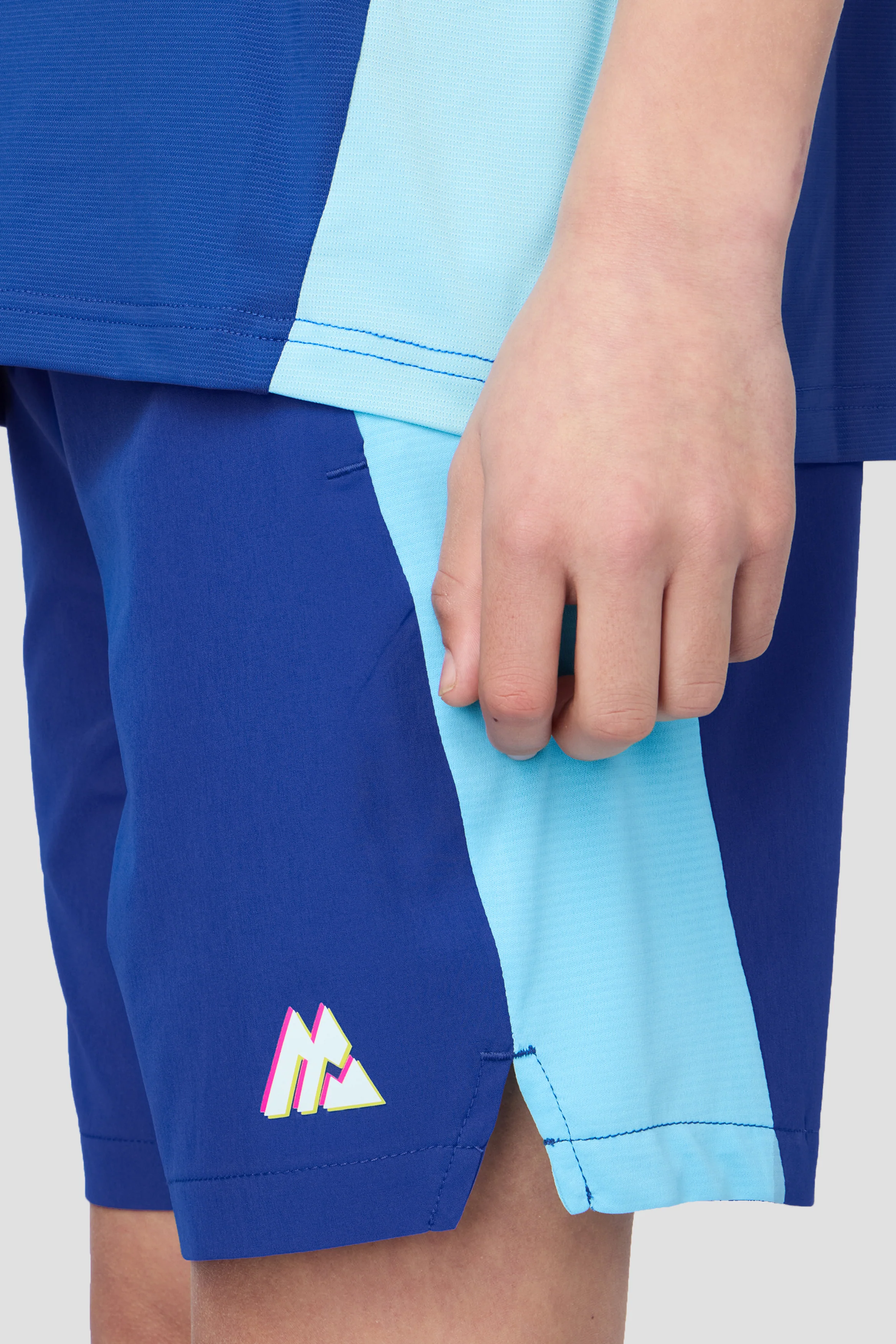 Boys MTX Run Turbo Short - Cobalt/Neon Sky - Image 5