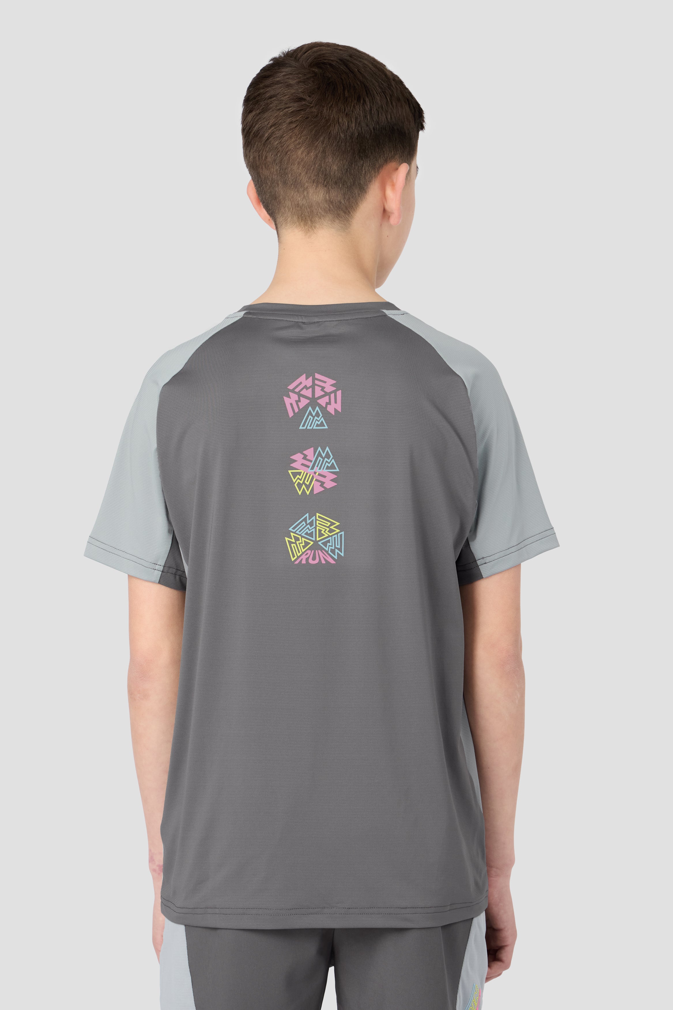 Boys MTX Run Turbo T-Shirt - Cement Grey/Platinum Grey - Image 2