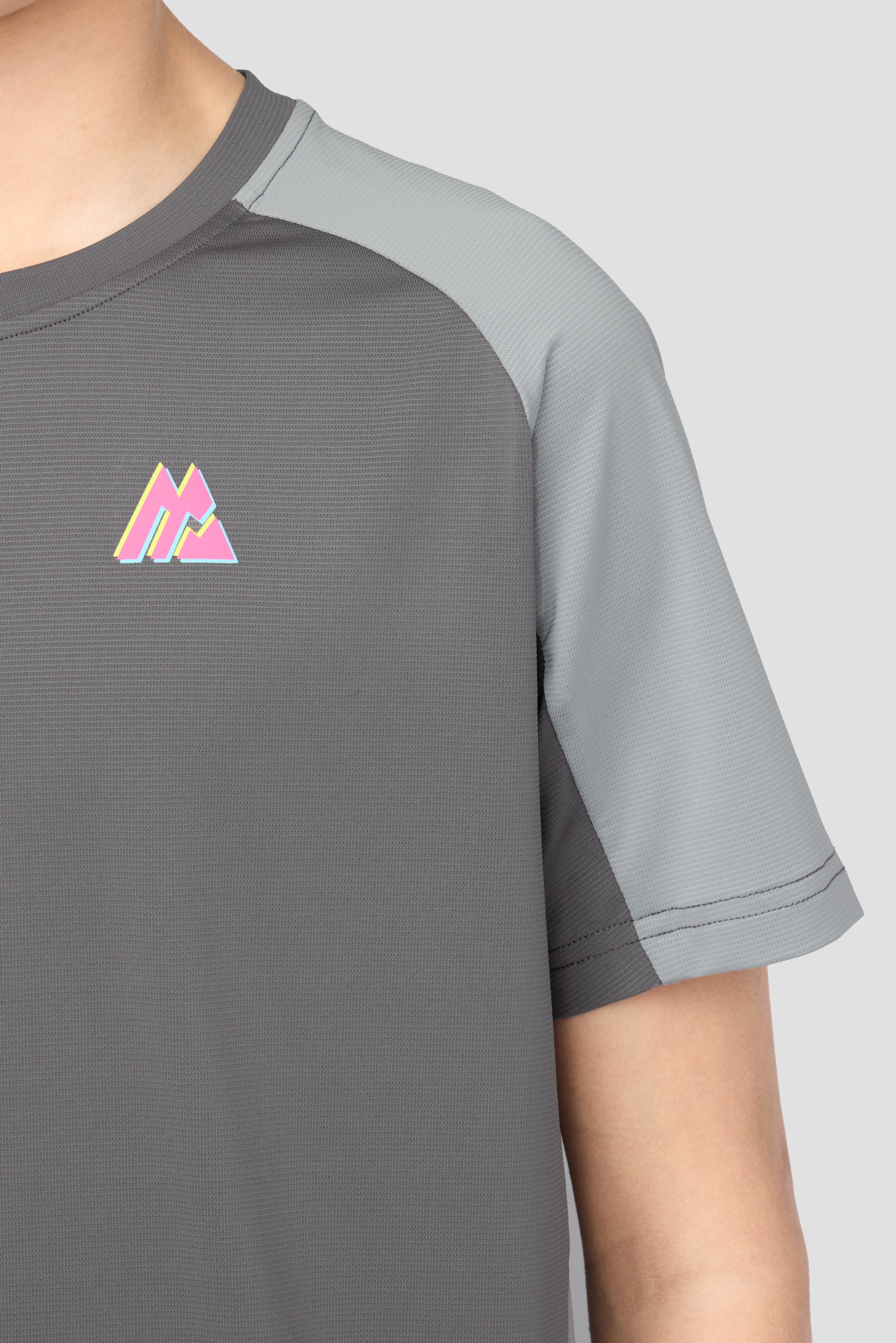 Boys MTX Run Turbo T-Shirt - Cement Grey/Platinum Grey - Image 3