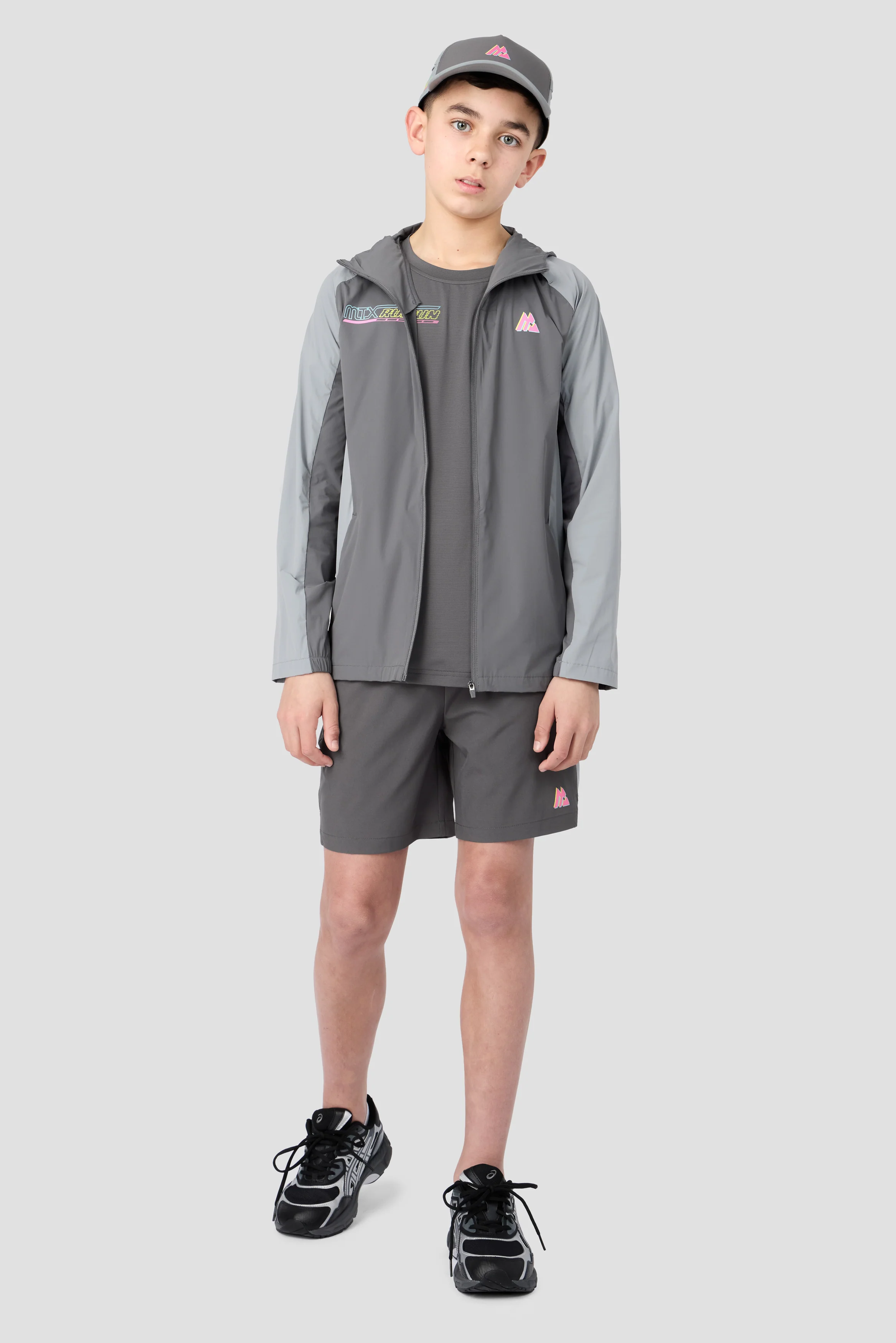 Boys MTX Run Turbo T-Shirt - Cement Grey/Platinum Grey - Image 6
