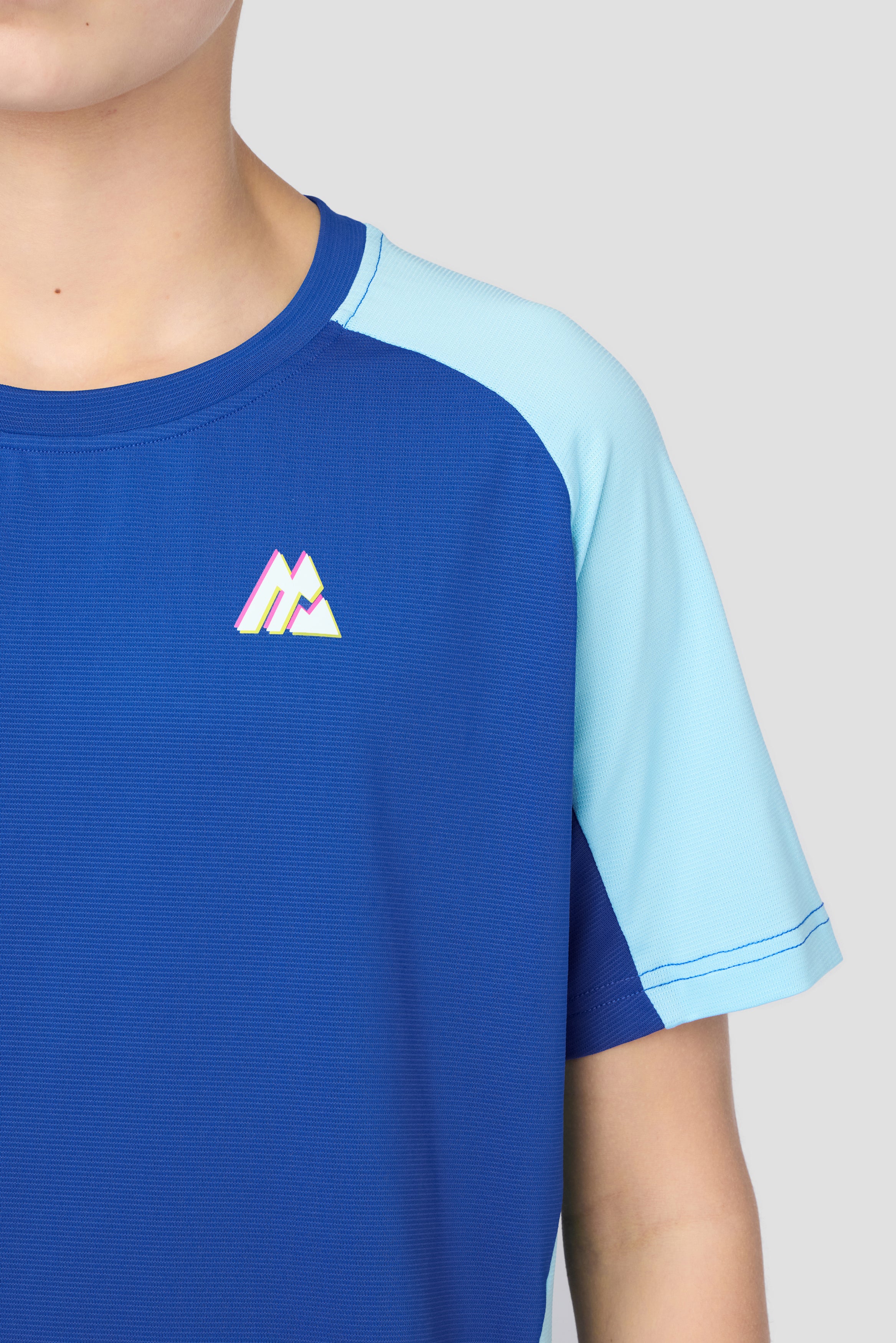 Boys MTX Run Turbo T-Shirt - Cobalt/Neon Sky - Image 3