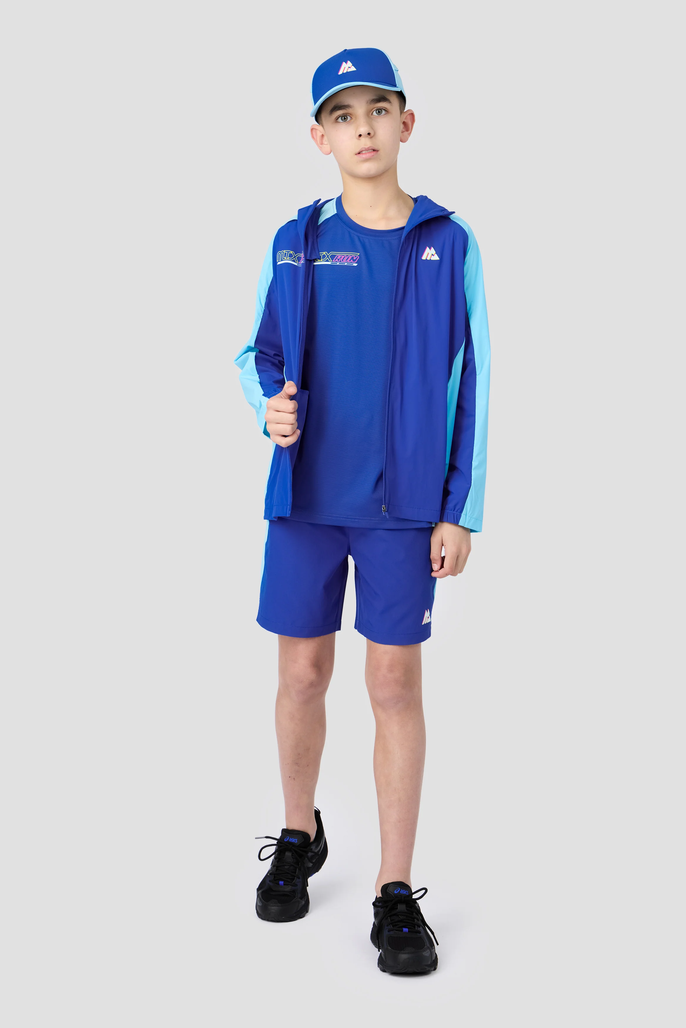 Boys MTX Run Turbo T-Shirt - Cobalt/Neon Sky - Image 6