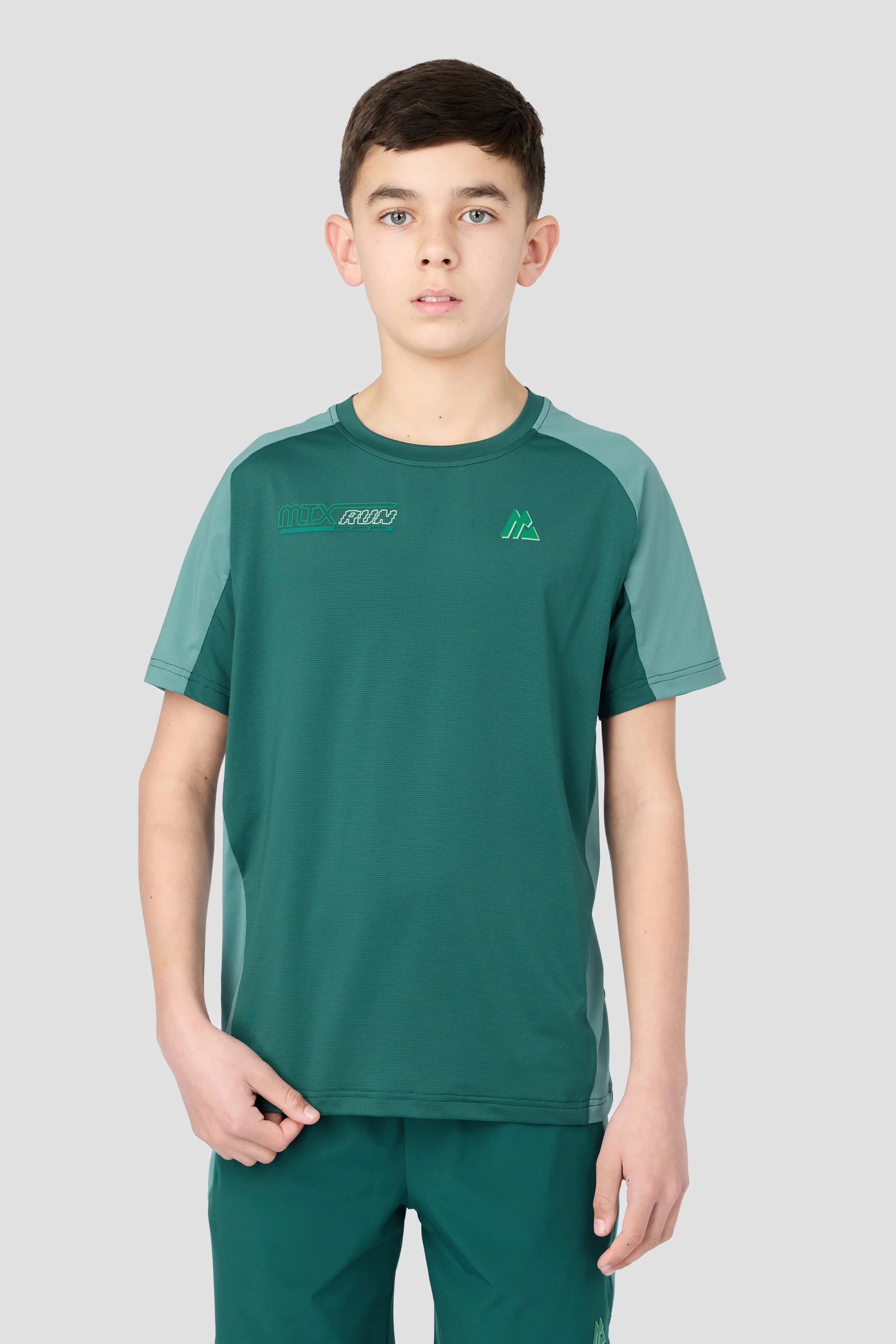 Boys MTX Run Turbo T-Shirt - Ocean Abyss/Steel Teal
