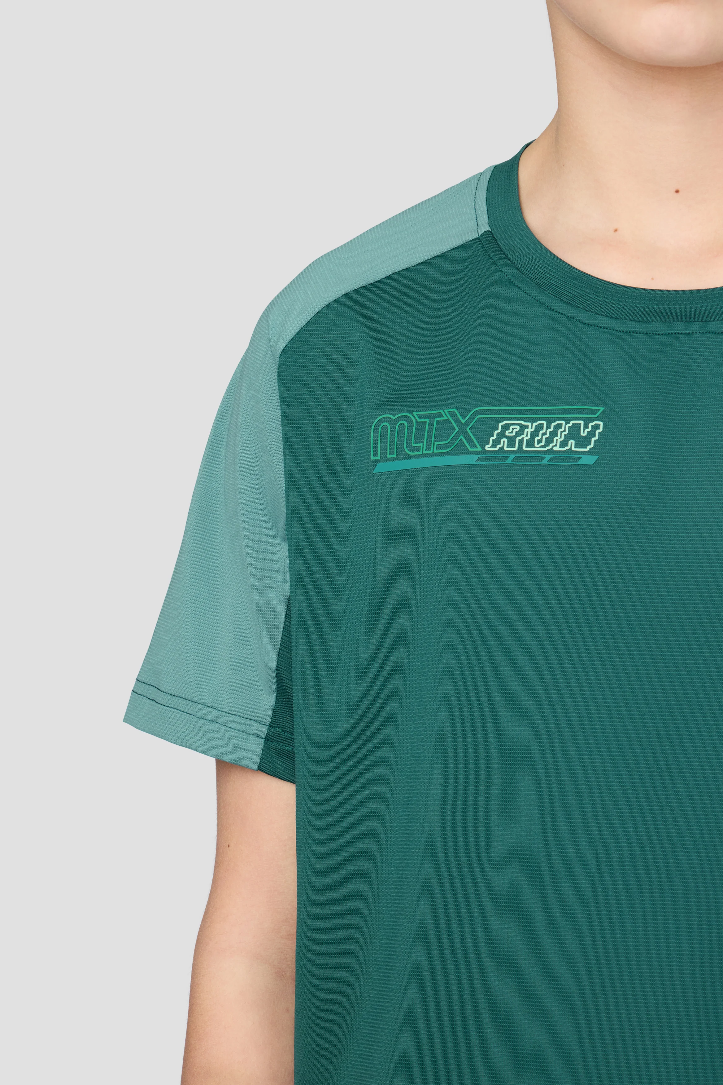 Boys MTX Run Turbo T-Shirt - Ocean Abyss/Steel Teal - Image 4