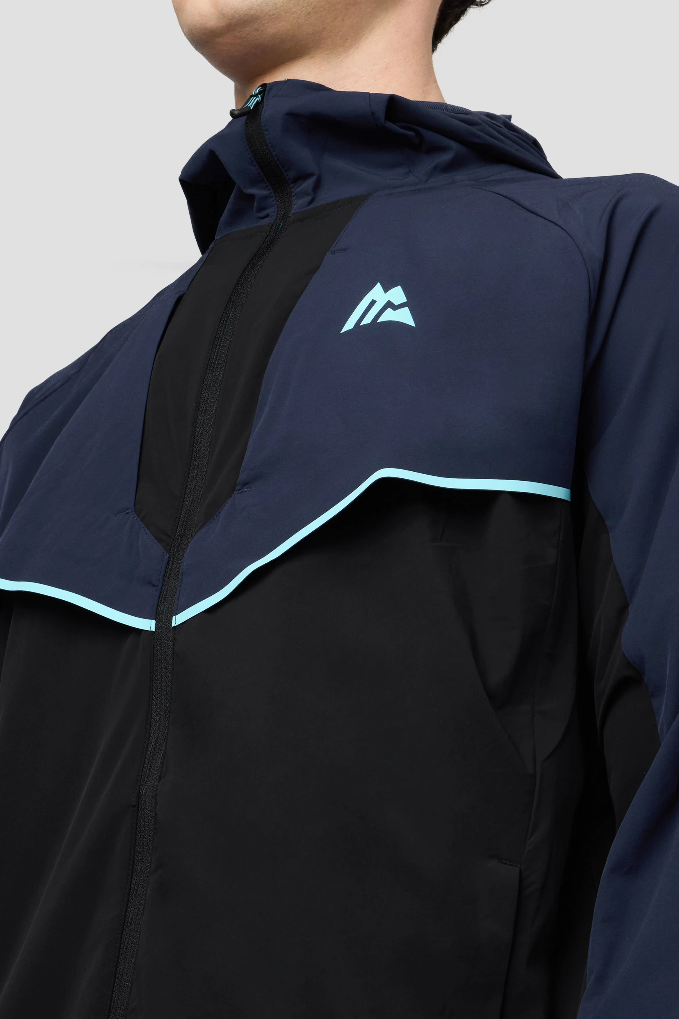 MTX Trail Traction Windbreaker - Black/Midnight Blue - Image 6