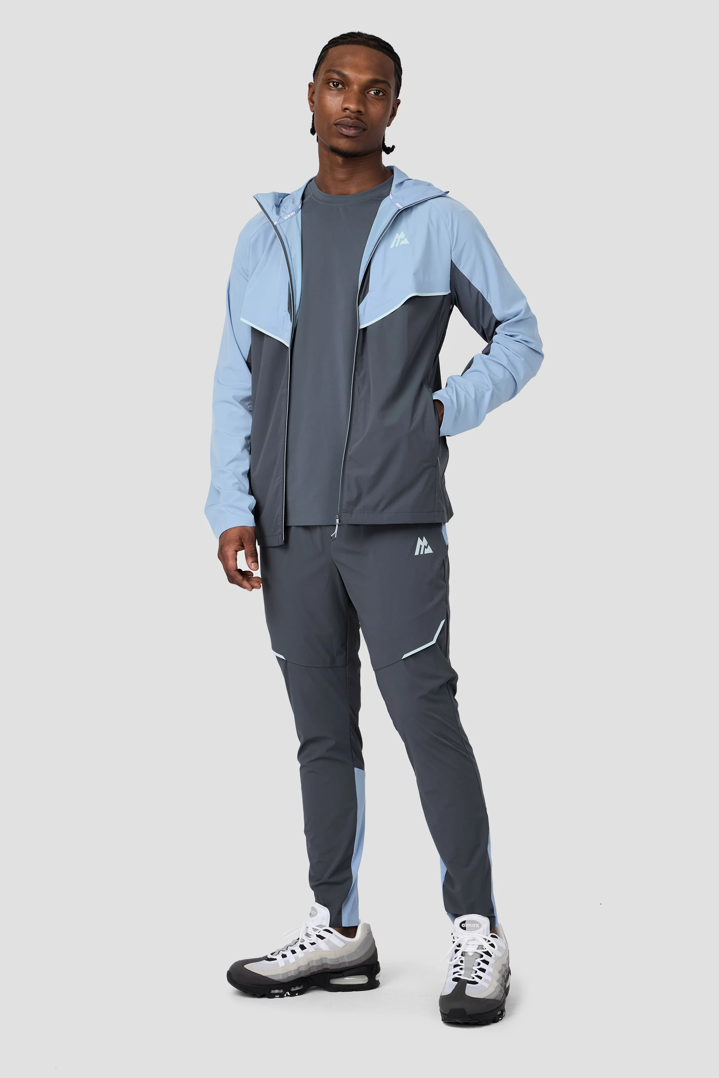 MTX Trail Traction Windbreaker - Cloudy Blue/Slate Grey - Image 10