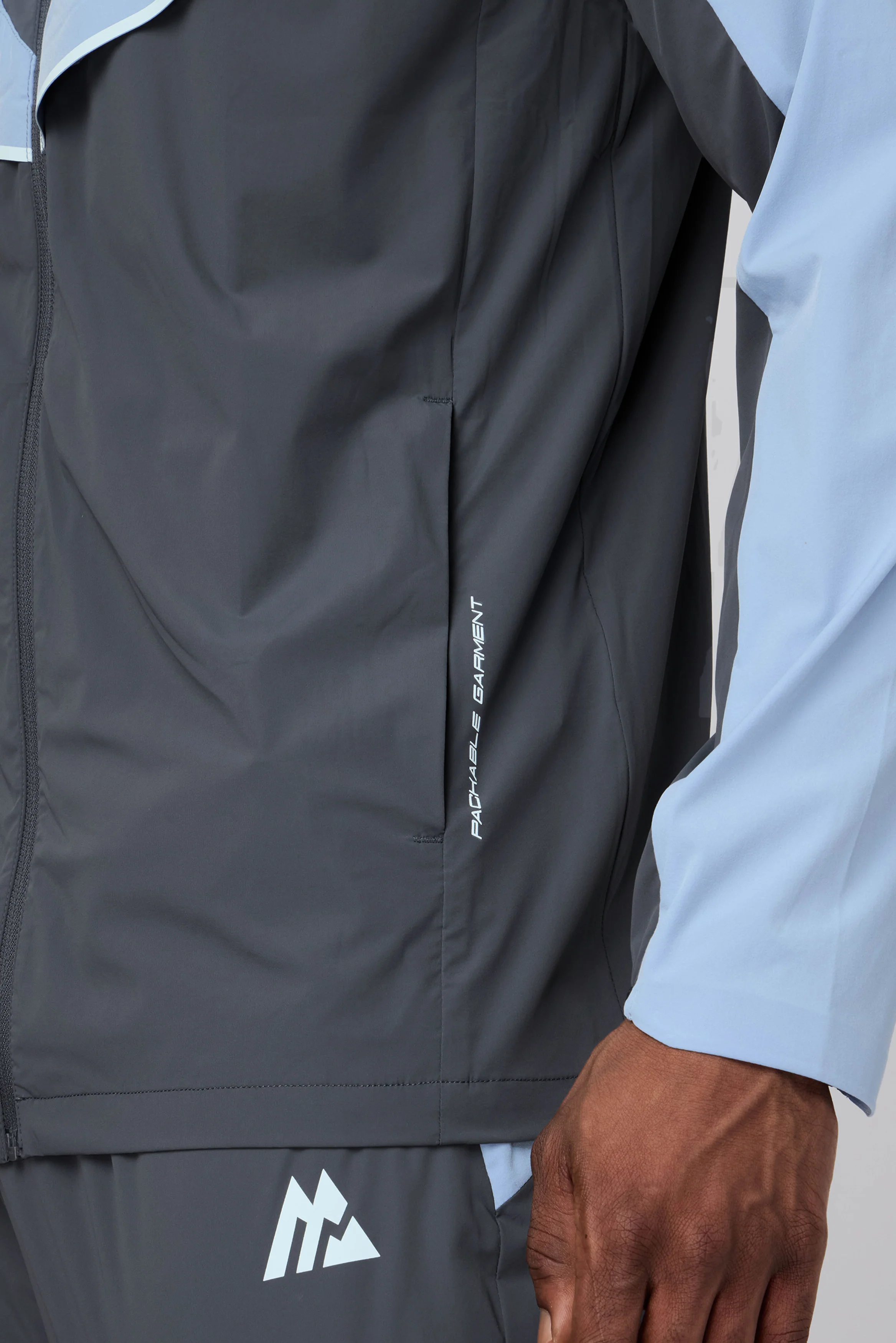MTX Trail Traction Windbreaker - Cloudy Blue/Slate Grey - Image 4