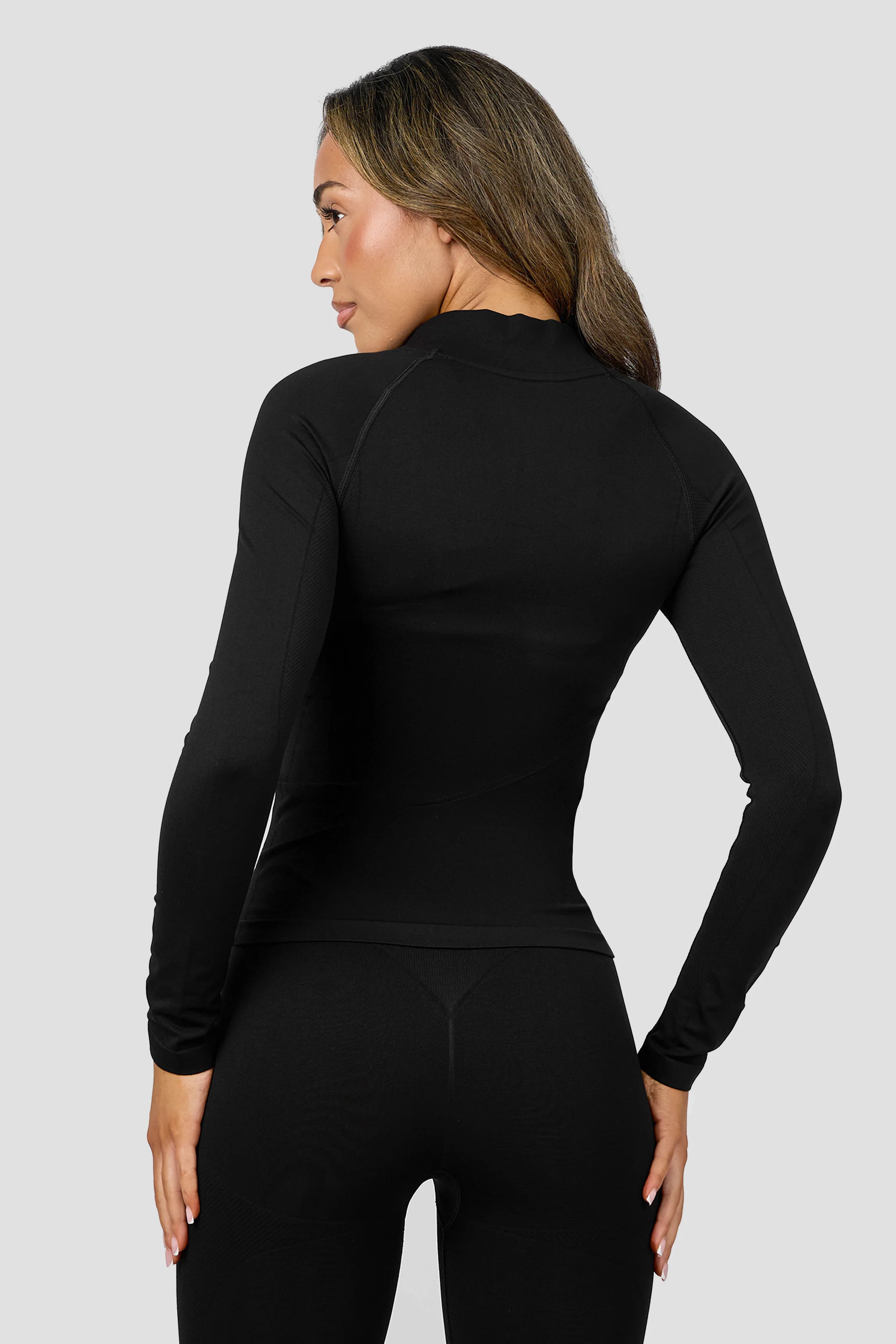 Muse Seamless Full Zip - Black - Image 2
