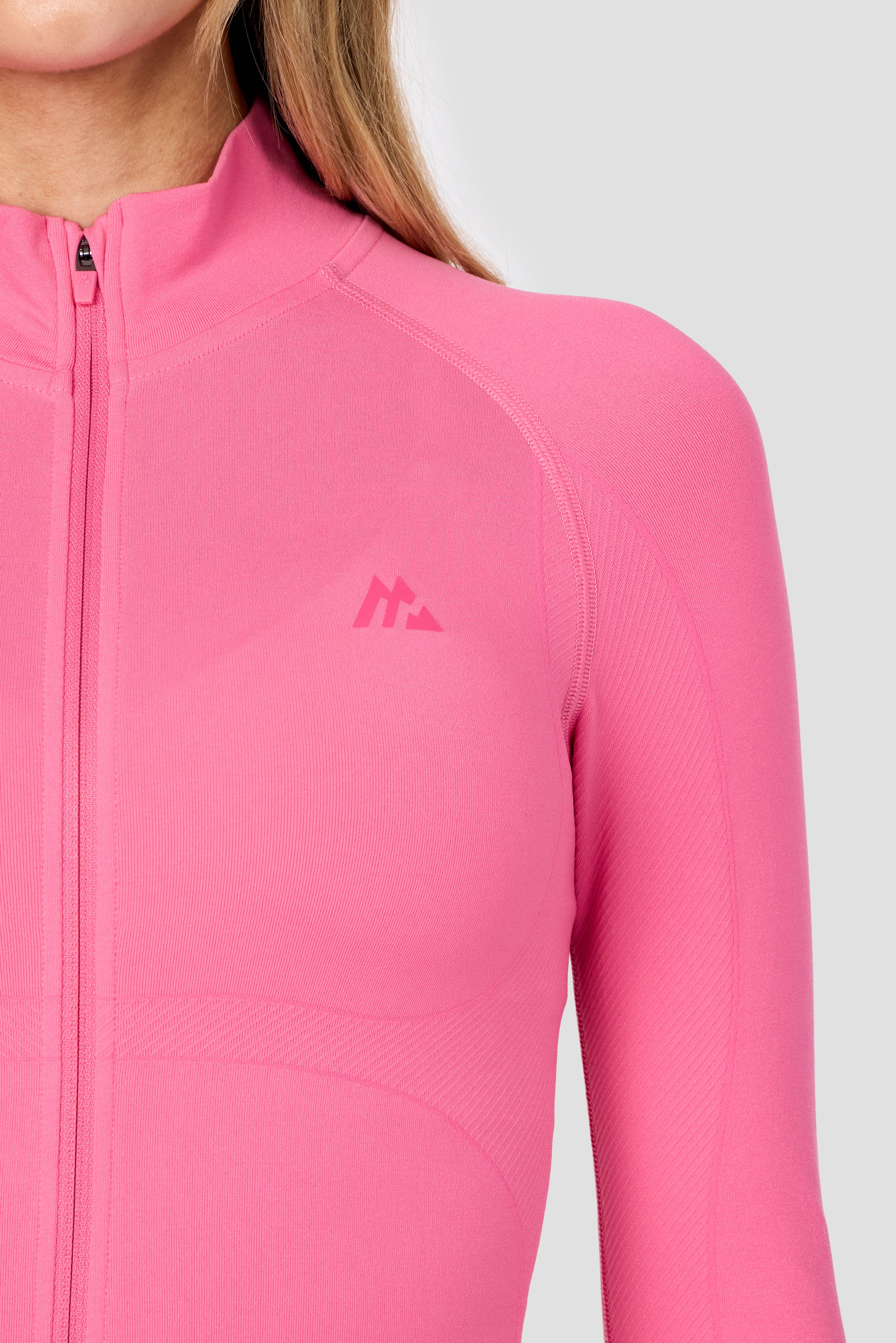 Muse Seamless Full Zip - Peony Pink - Image 3