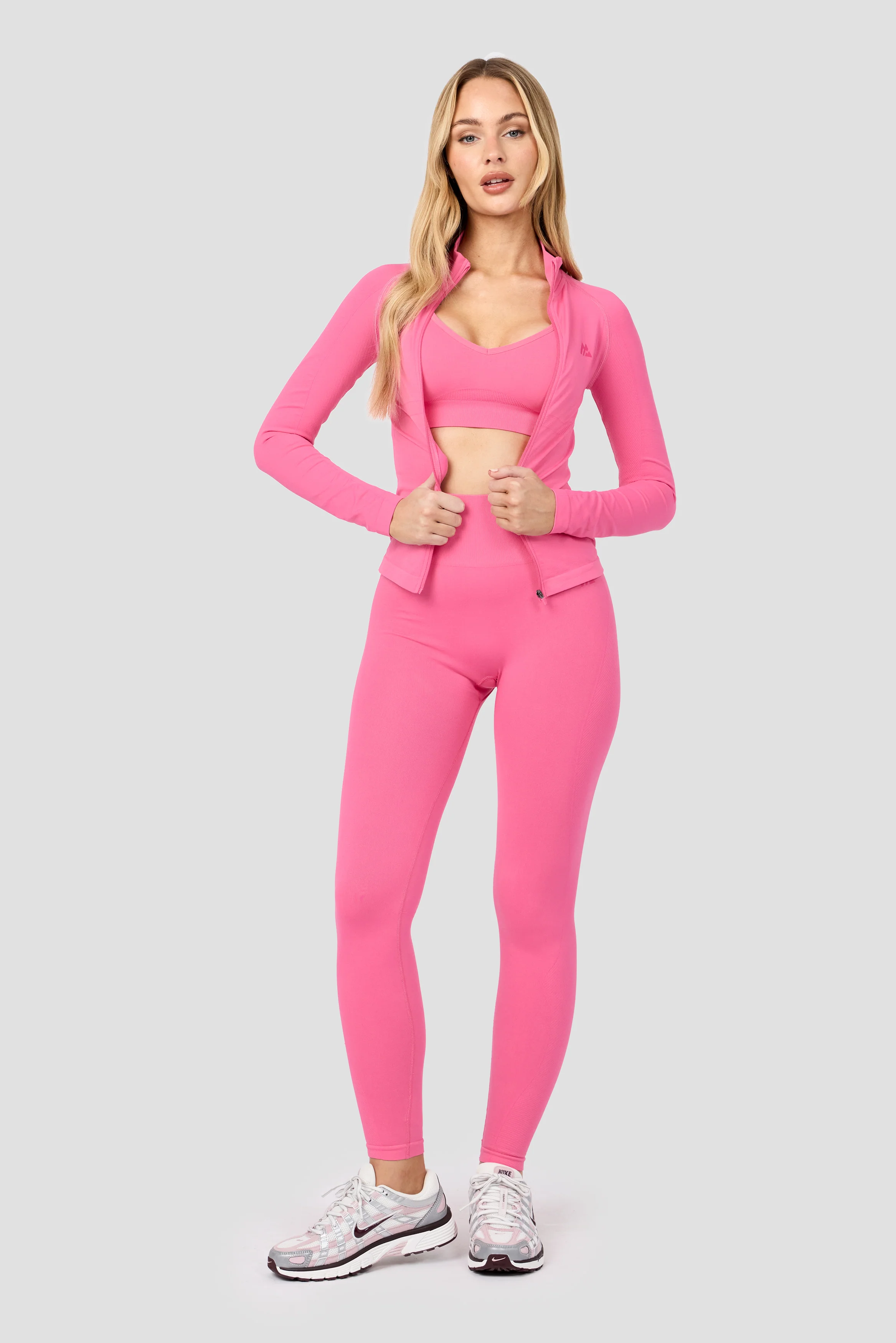 Muse Seamless Full Zip - Peony Pink - Image 4