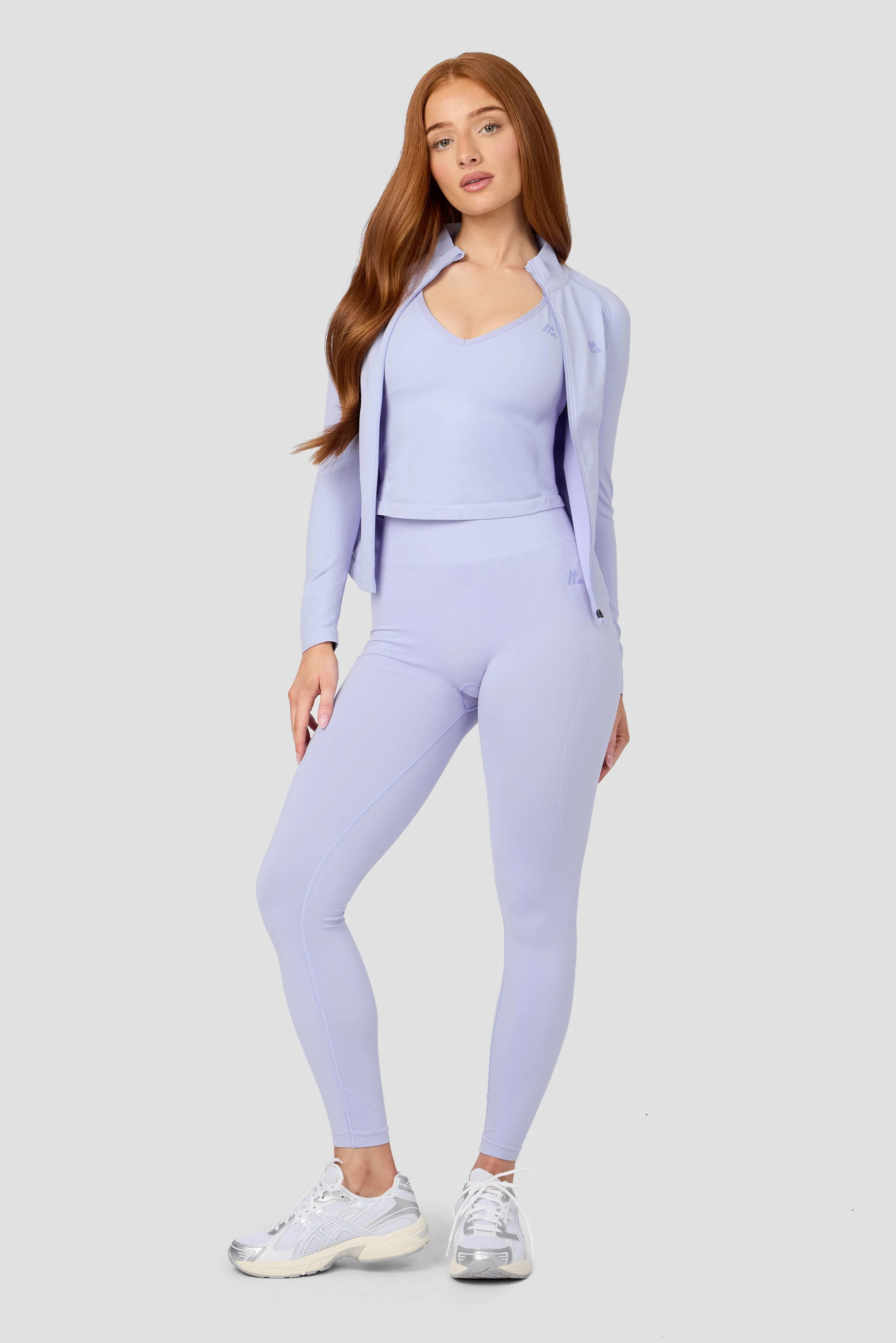 Muse Seamless Halter Neck Tank - Lilac Sapphire - Image 4