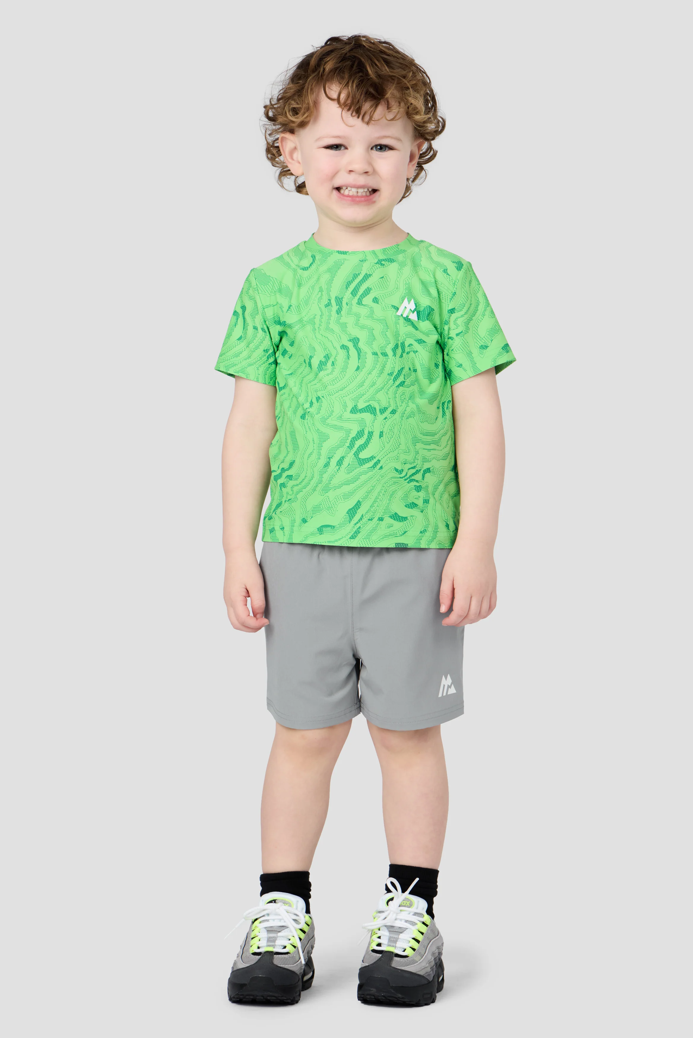 Infant Boys Navigate T-Shirt & Short Set - Chameleon/Spruce Green/Platinum Grey