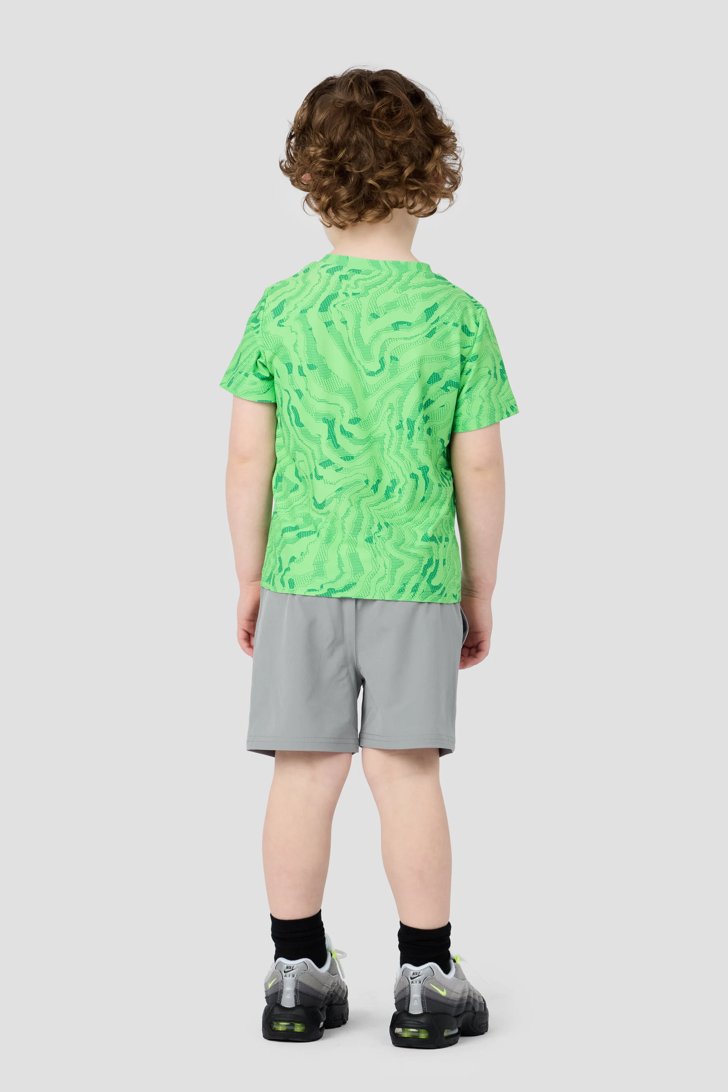 Infant Boys Navigate T-Shirt & Short Set - Chameleon/Spruce Green/Platinum Grey - Image 2