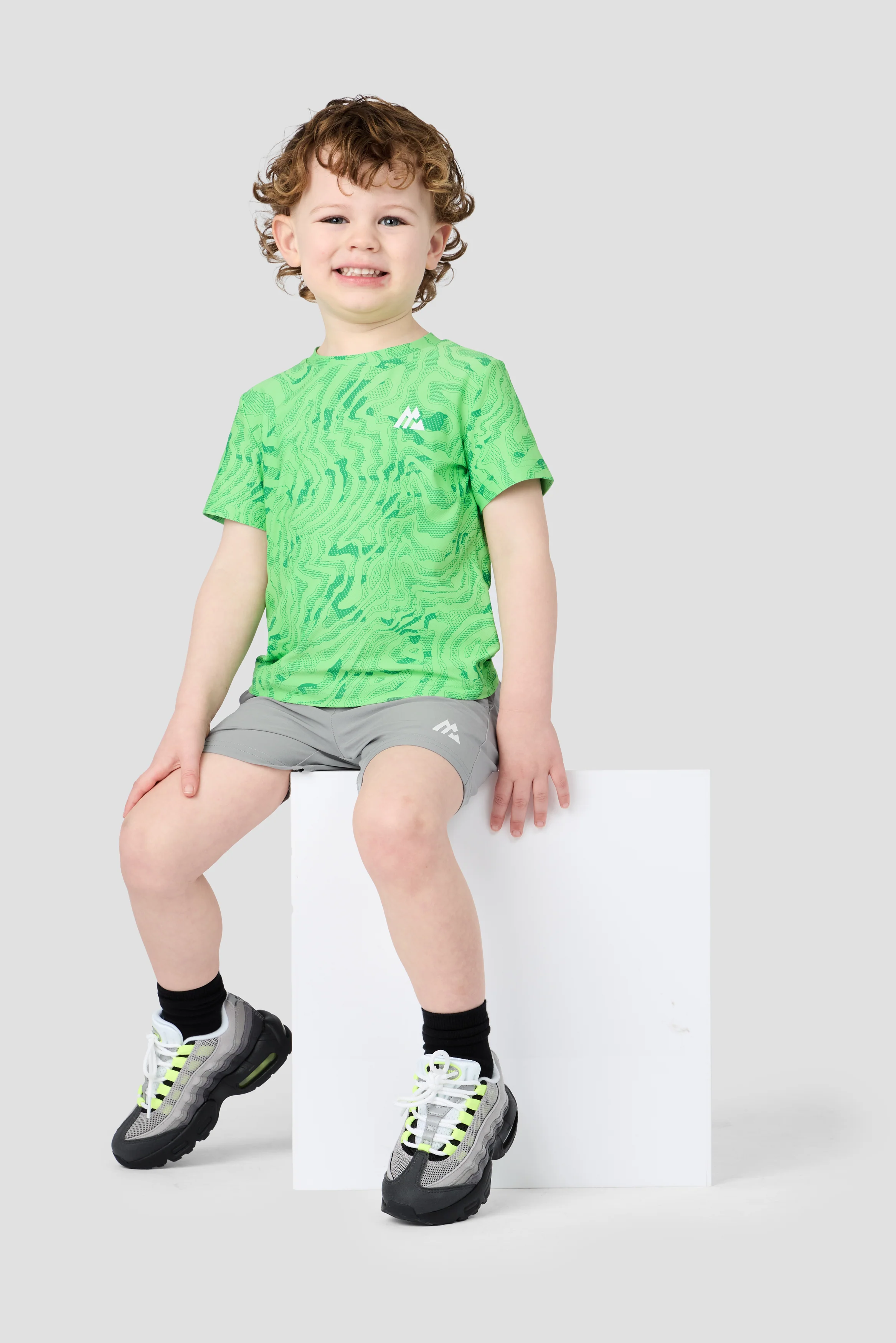 Infant Boys Navigate T-Shirt & Short Set - Chameleon/Spruce Green/Platinum Grey - Image 3