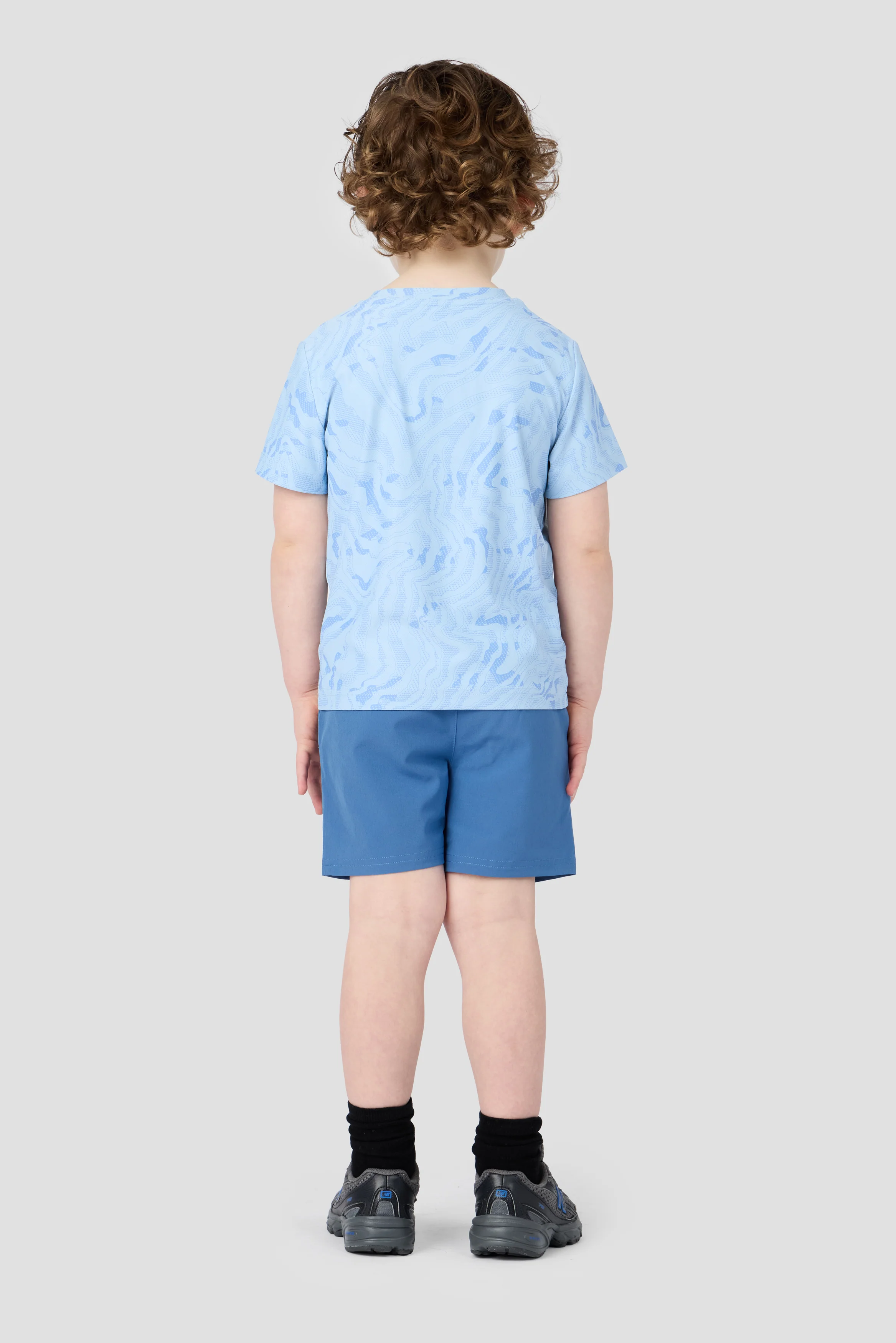 Infant Boys Navigate T-Shirt & Short Set - Summer Mist/Cloudy Blue/Charcoal Blue - Image 2