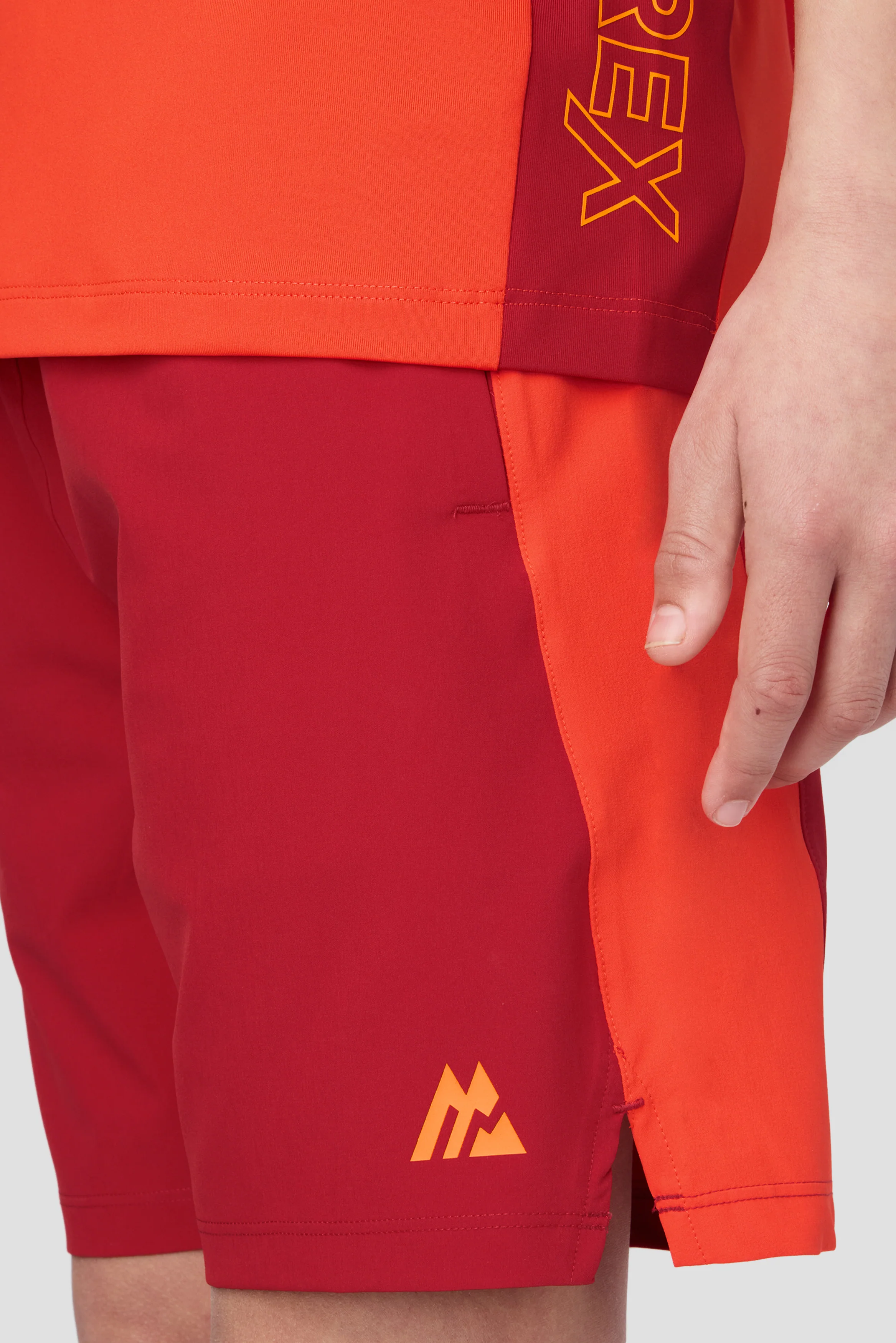 Boys Optic Short - Cranberry/Blazing Orange/Tangerine Glow - Image 3
