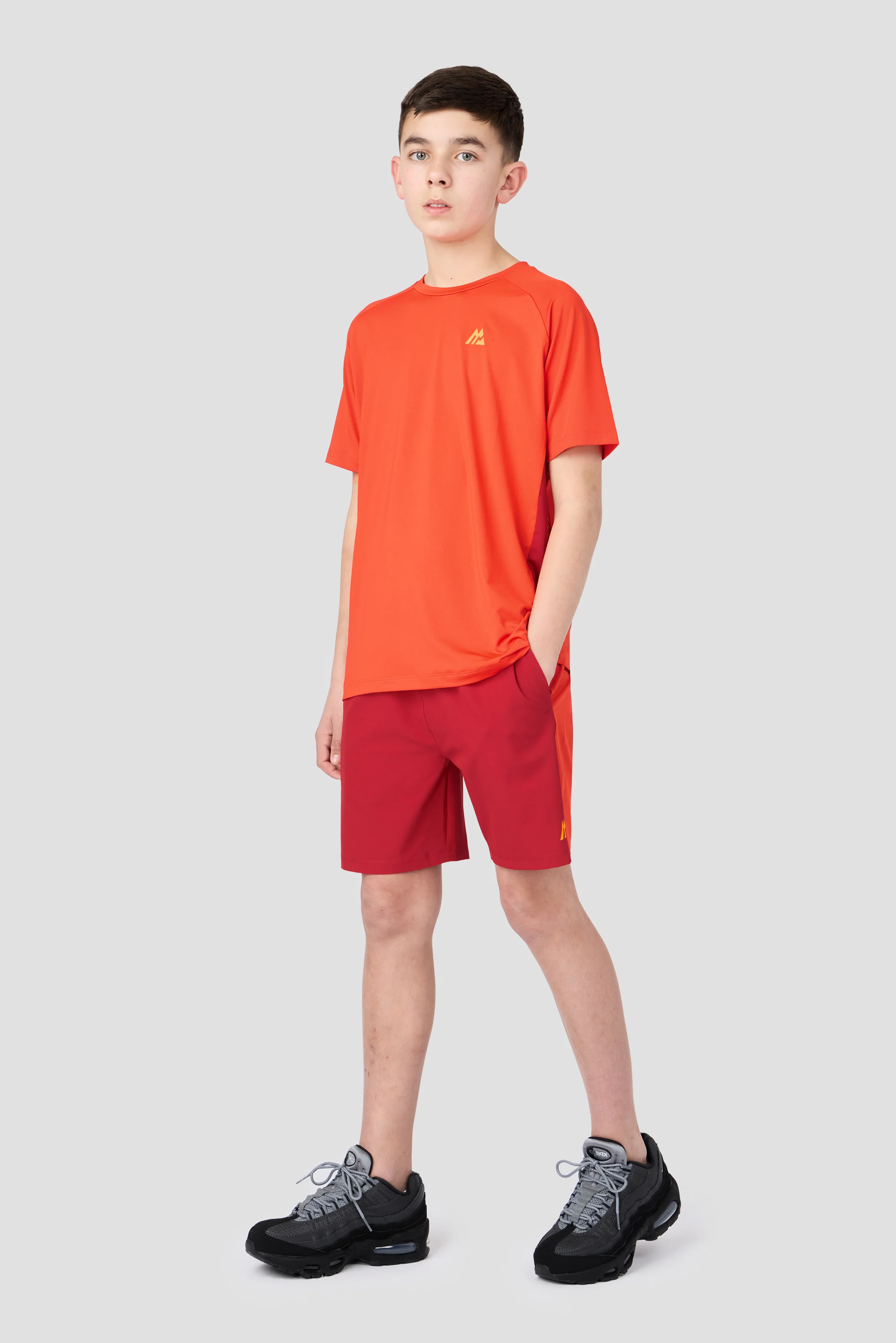 Boys Optic Short - Cranberry/Blazing Orange/Tangerine Glow - Image 5
