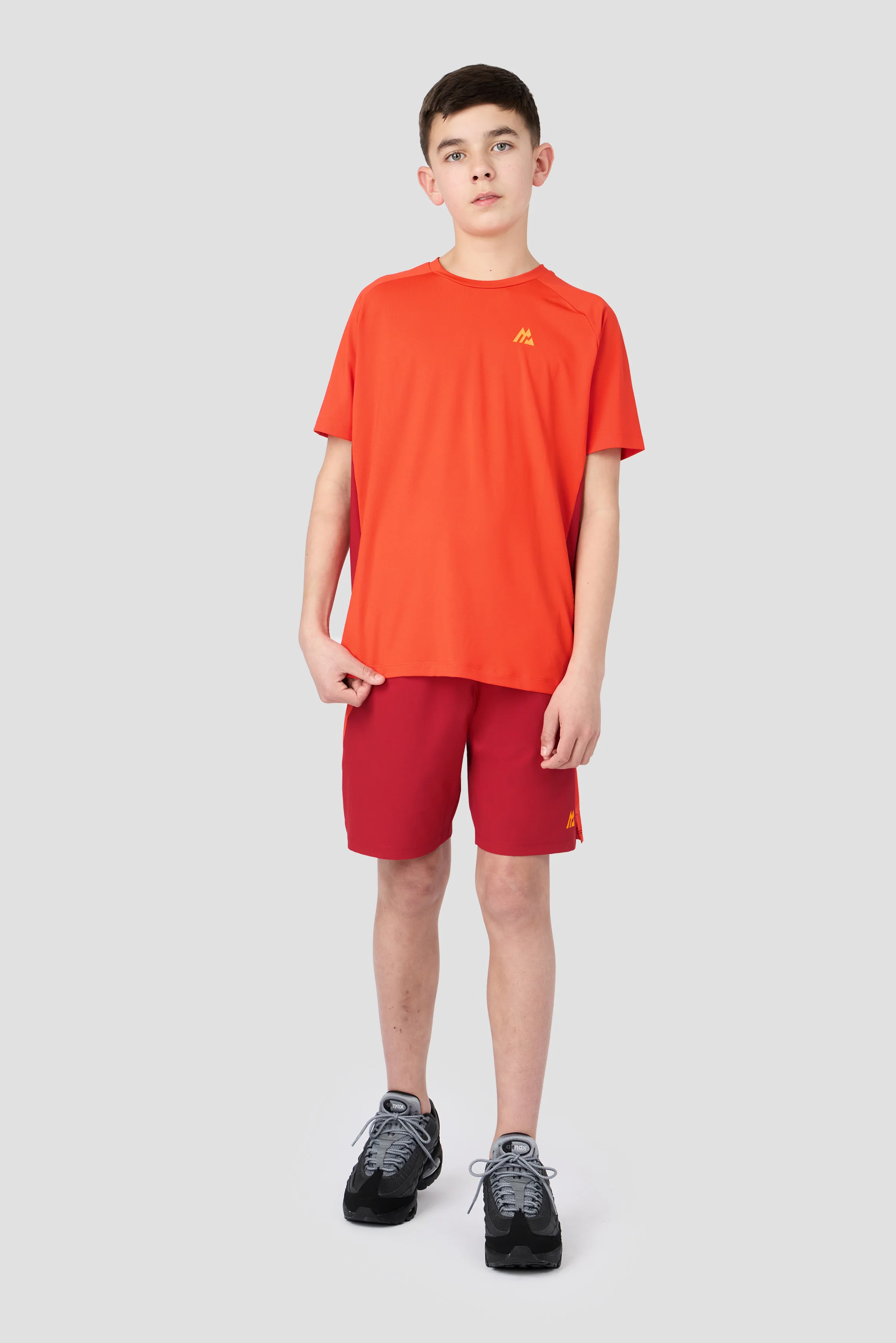Boys Optic T-Shirt - Blazing Orange/Cranberry/Tangerine Glow - Image 5