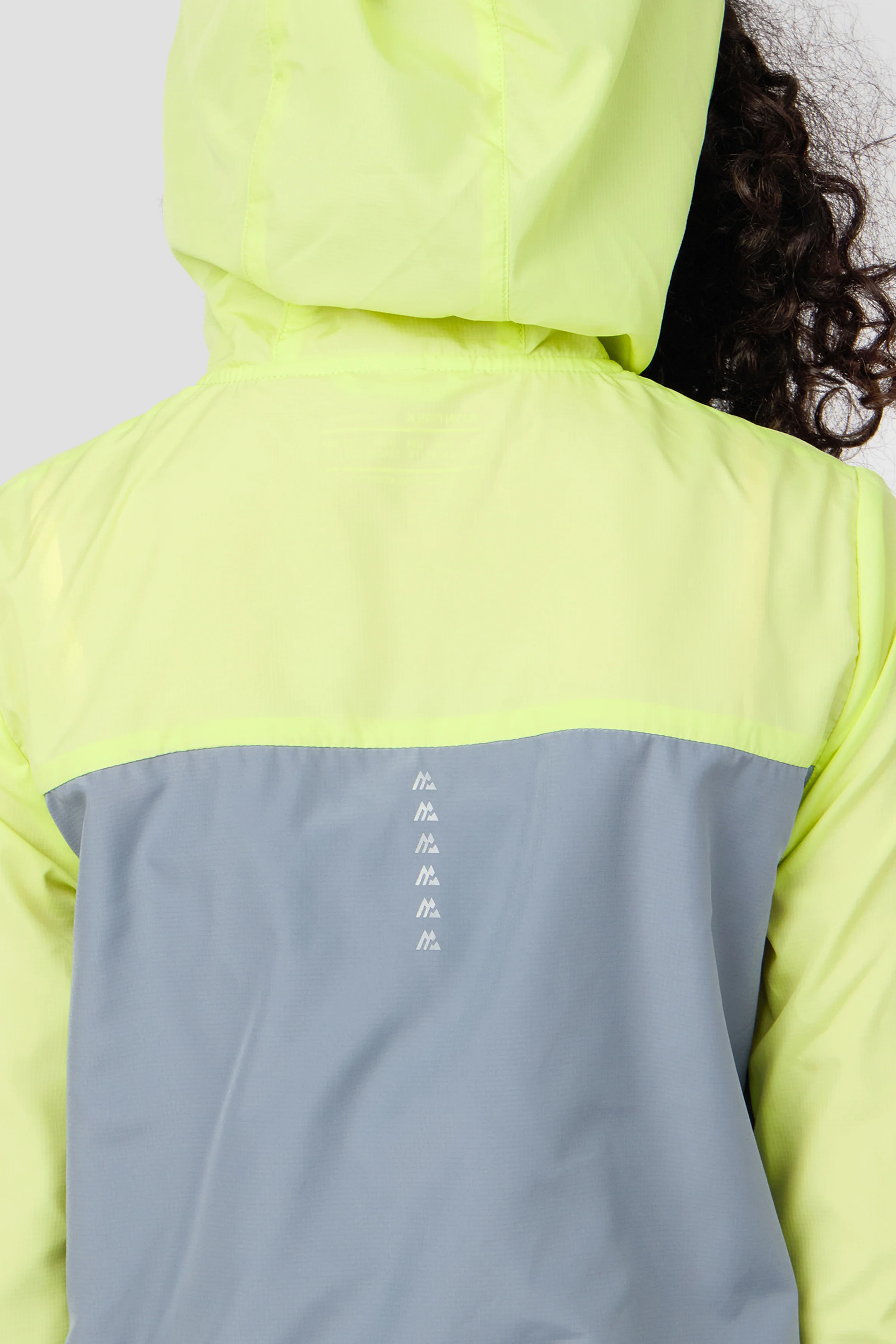 Girls Pace 2.0 Windbreaker - Citrus/Cadet Grey - Image 7