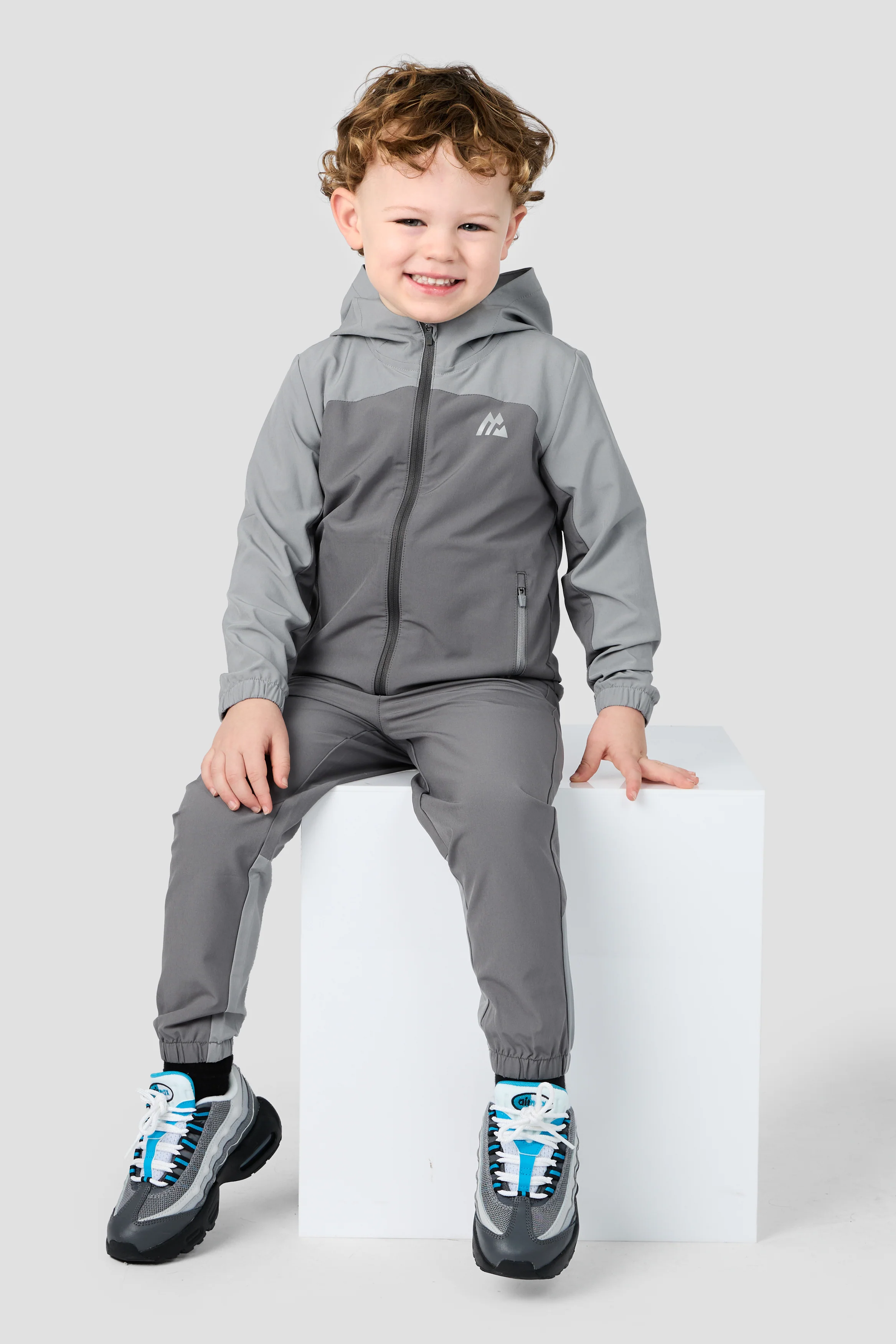 Infant Boys Pacer Jacket/Pant Set - Cement Grey/Platinum Grey - Image 3