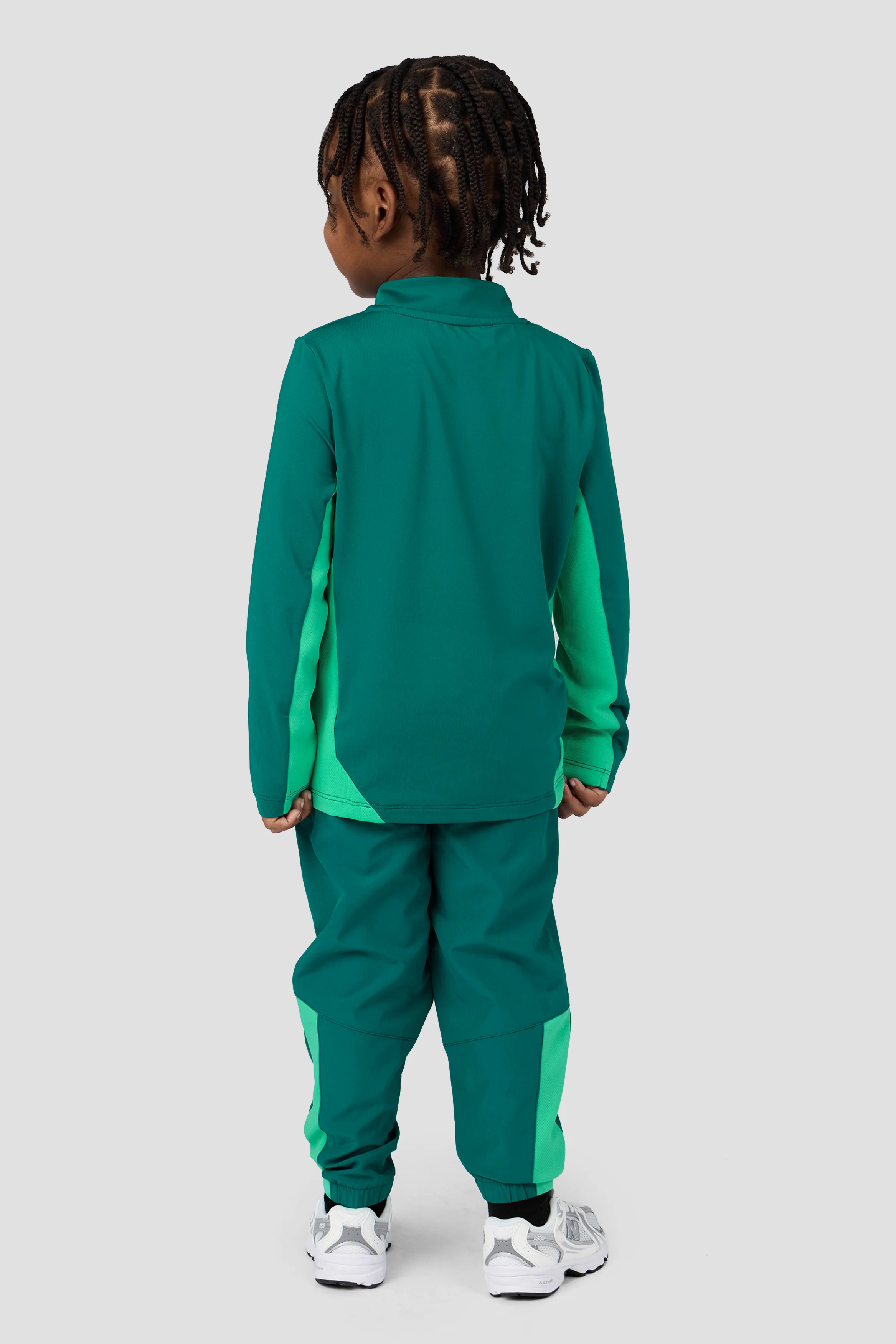 Infant Boys Peak 2.0 1/4 Zip/Pant Set - Lagoon Green/Mint Blue - Image 2