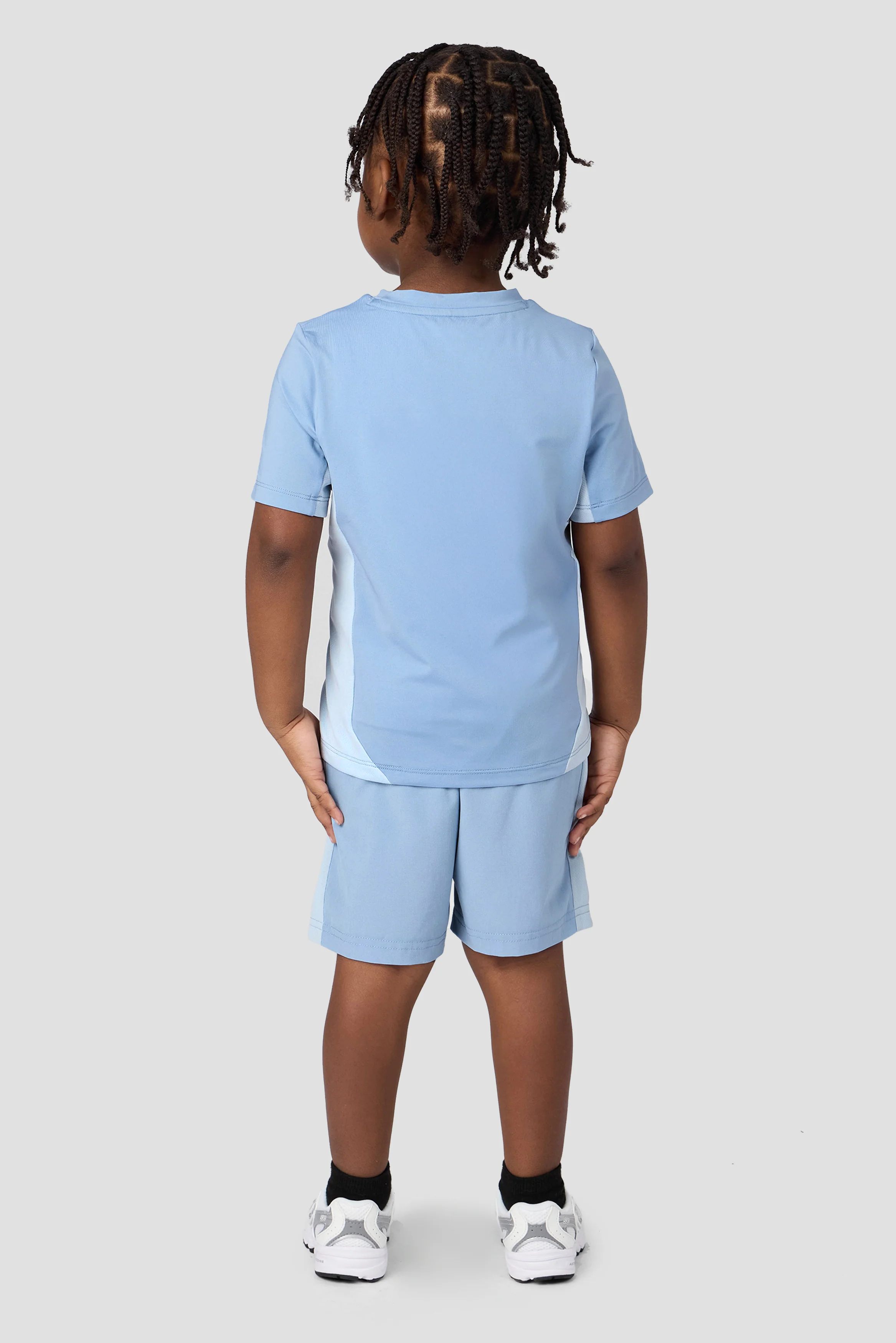 Infant Boys Peak 2.0 T-Shirt/Short Set - Cloudy Blue/Summer Mist - Image 2