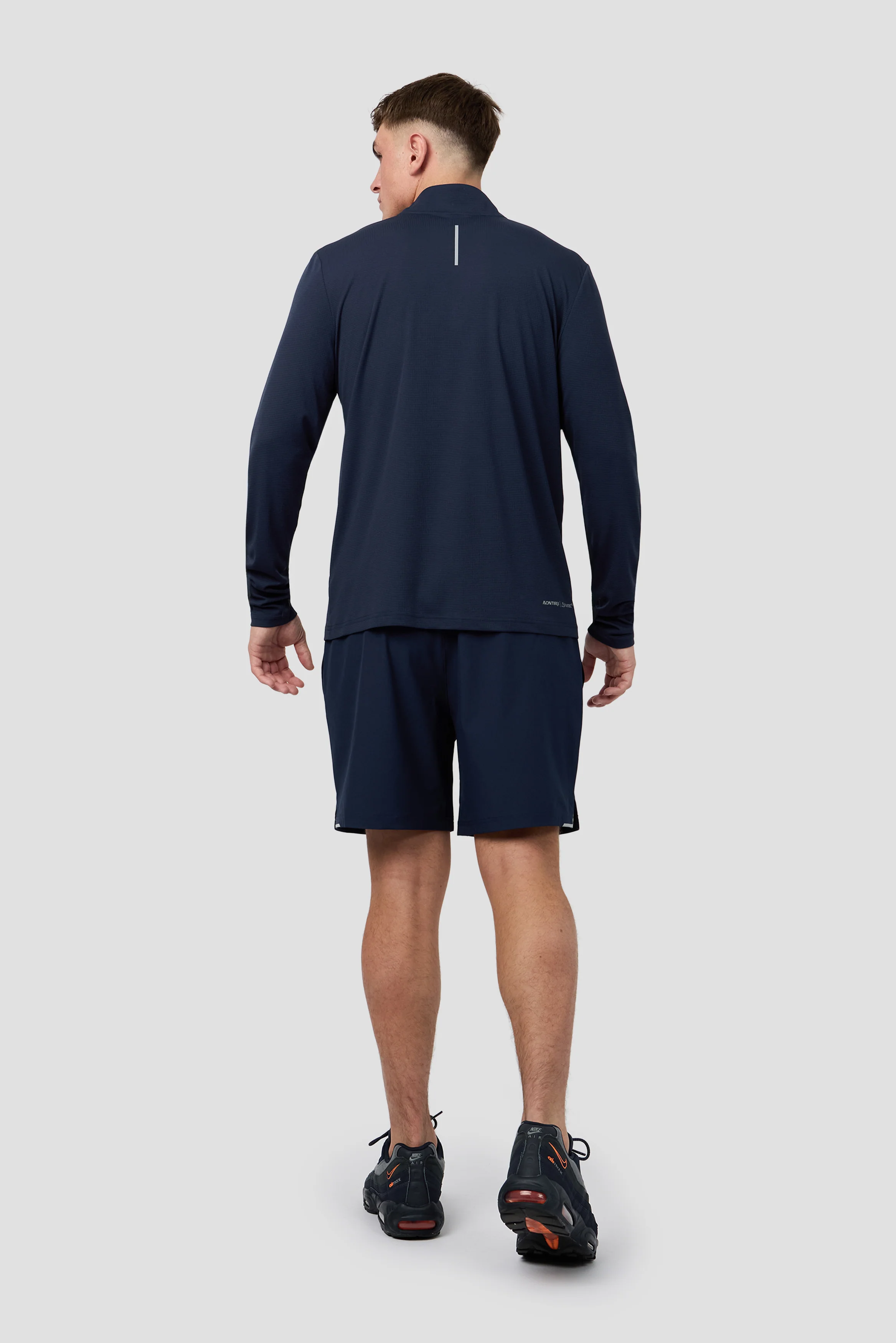 Peak Gridded Polartec® 1/4 Zip - Midnight Blue - Image 4