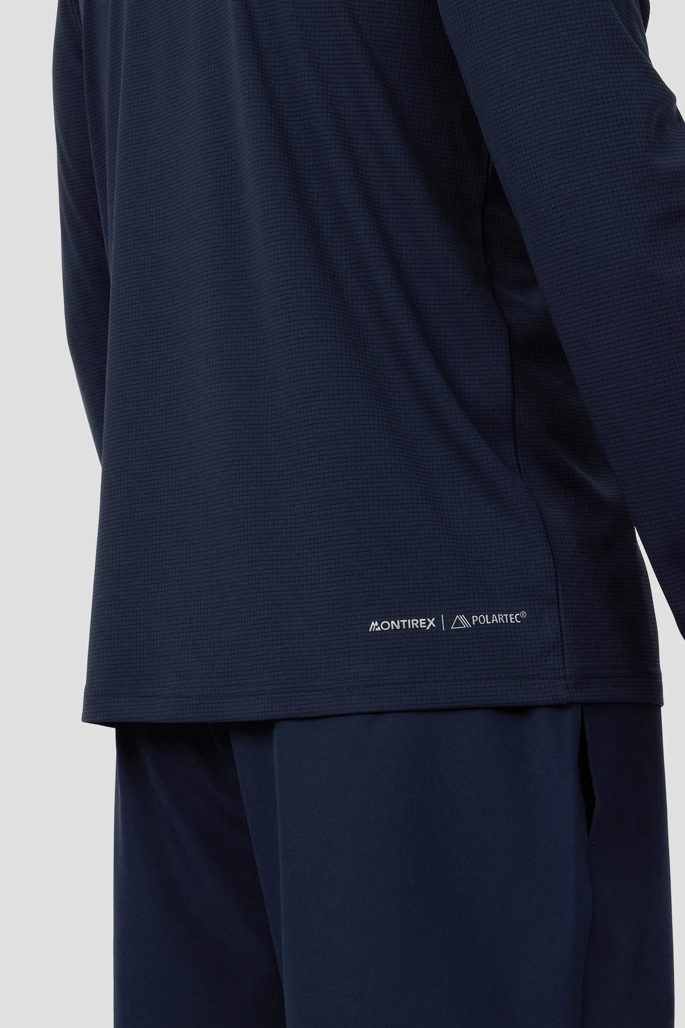 Peak Gridded Polartec® 1/4 Zip - Midnight Blue - Image 6