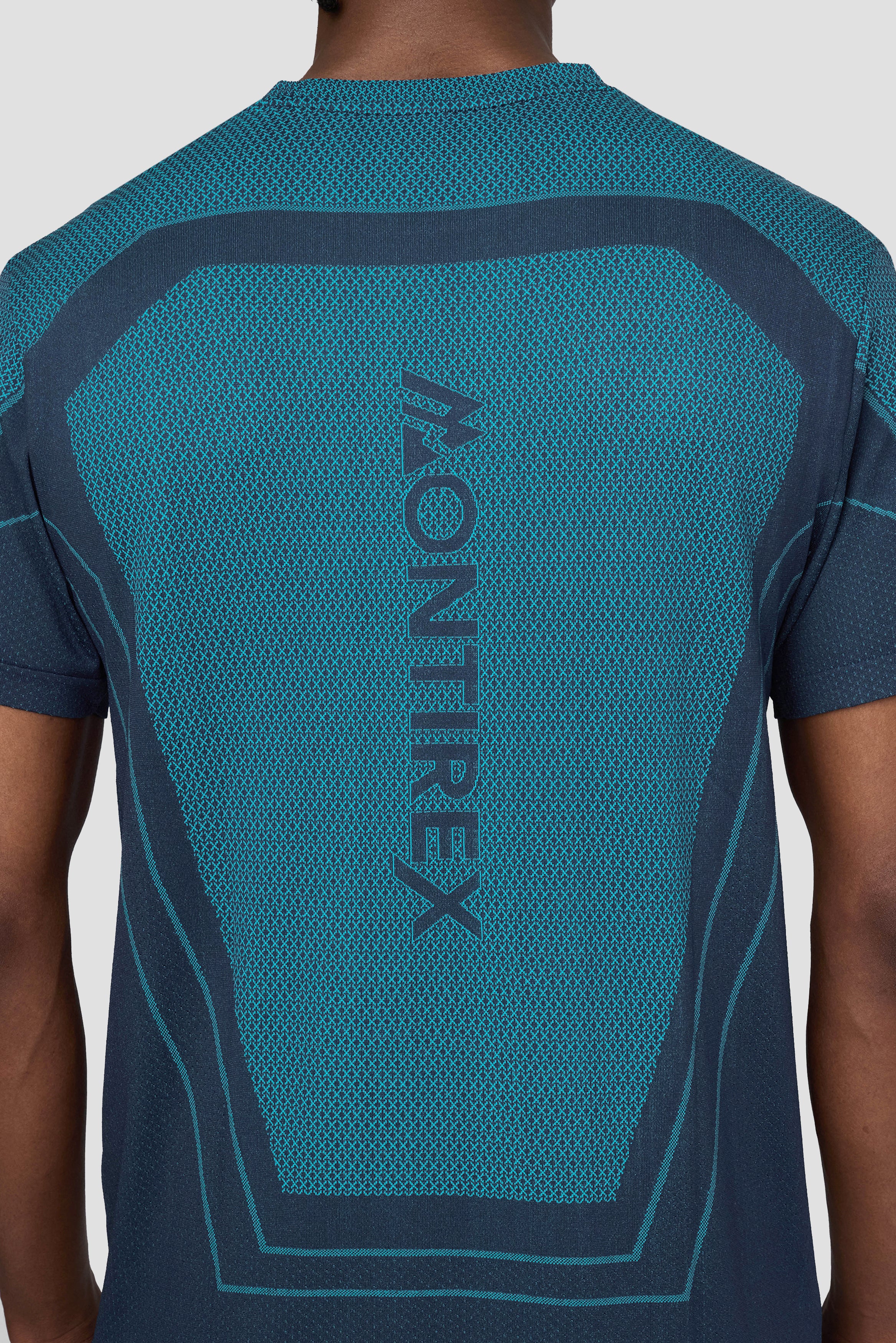 Pulse Seamless T-Shirt - Midnight Blue/Vivid Aqua - Image 4