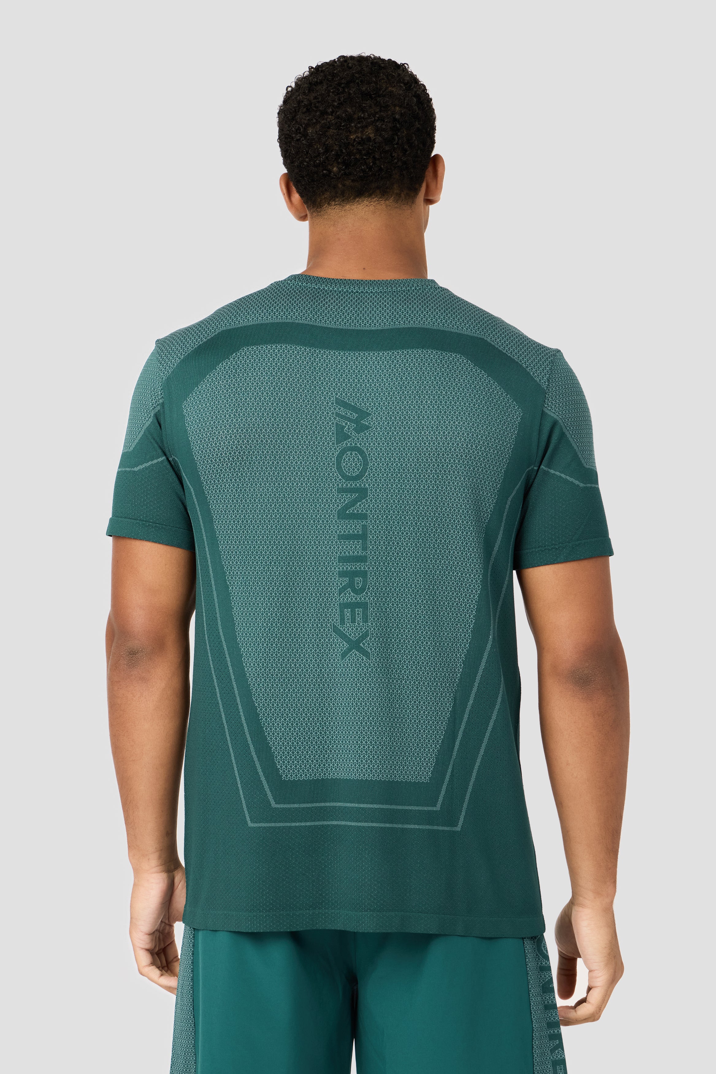 Pulse Seamless T-Shirt - Ocean Abyss/Steel Teal - Image 2